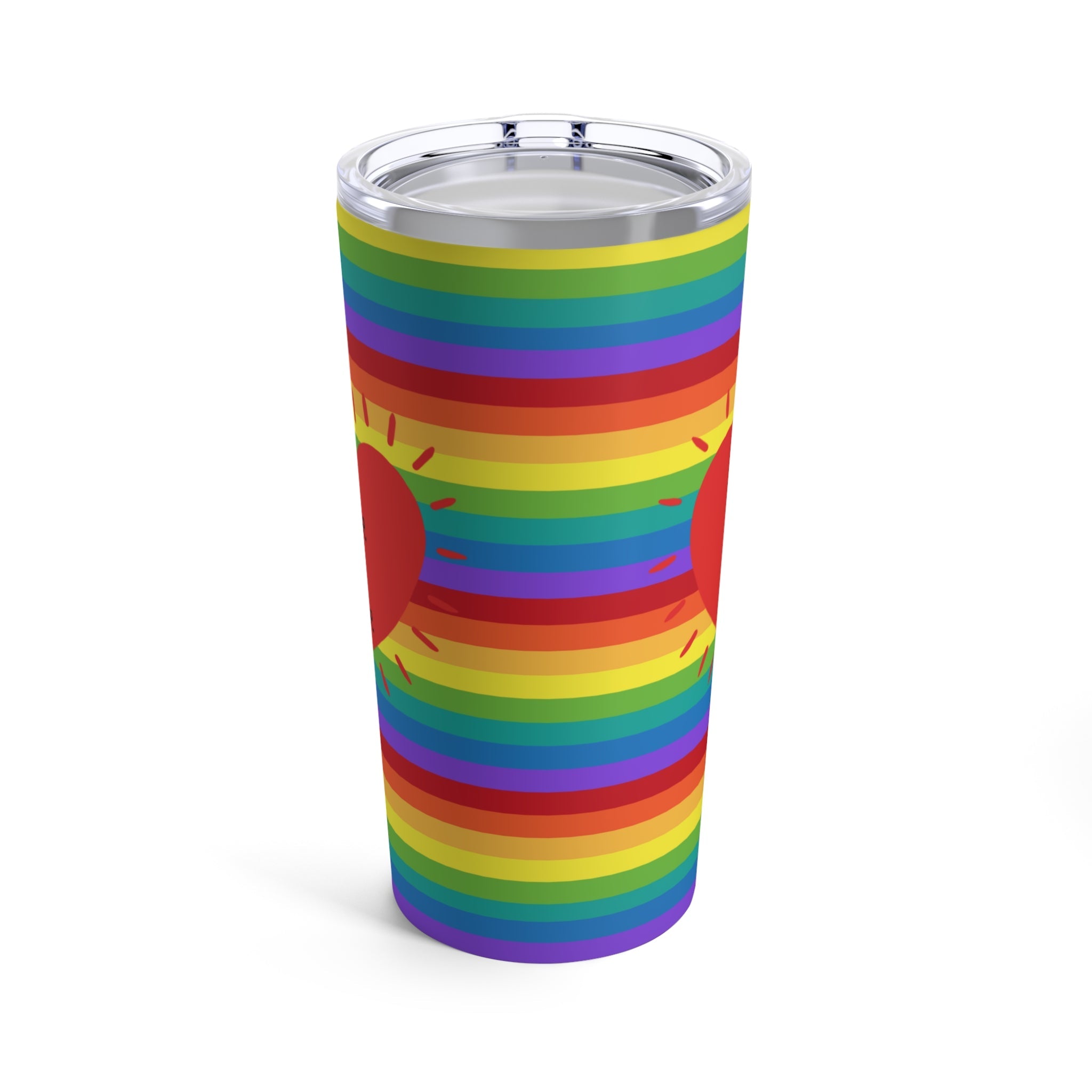 Love Is Love Rainbow Heart Stainless Steel Tumbler 20oz