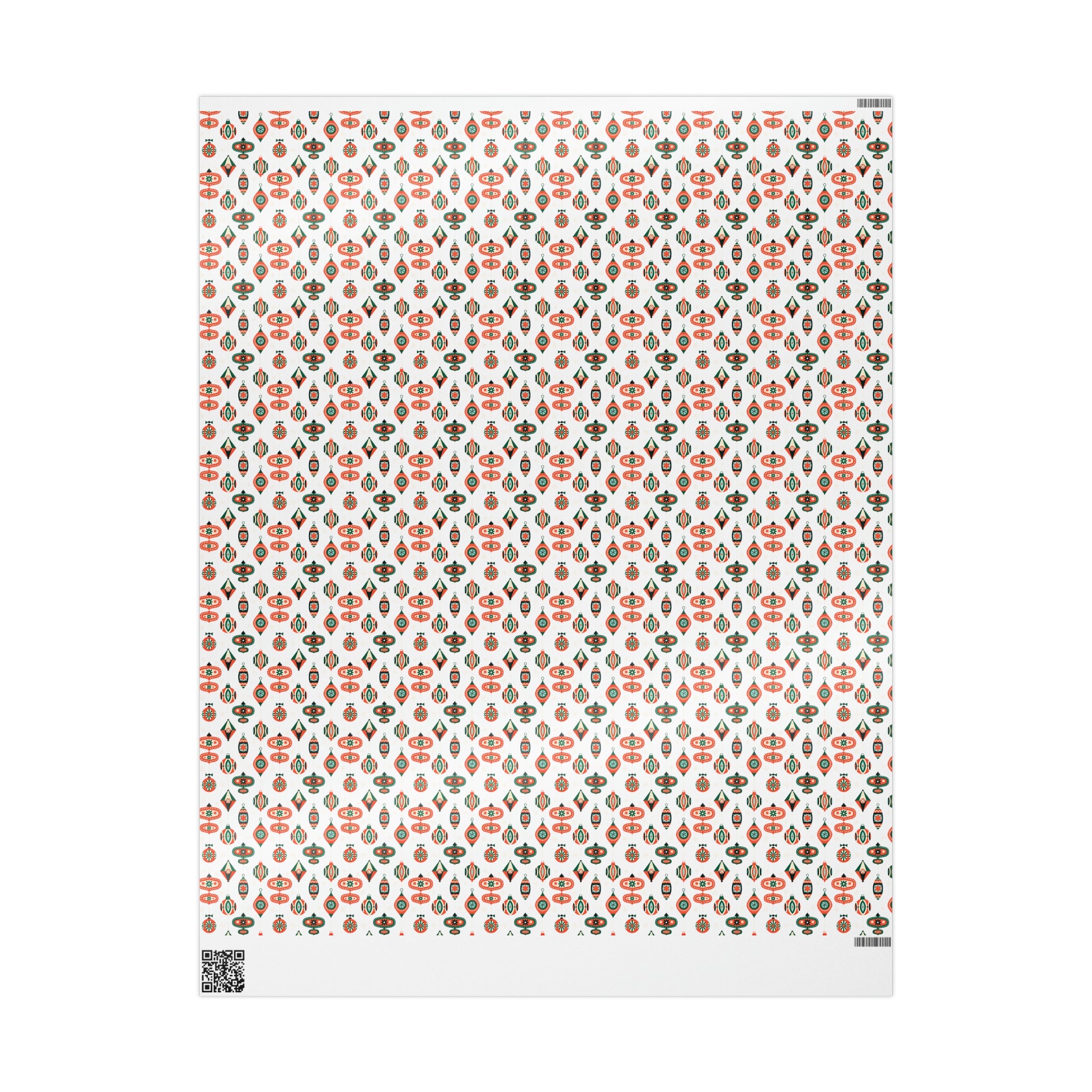 Atomic Retro Christmas Ornaments Atomic Retro Style Christmas Holiday Gift Wrap Paper - Glossy Or Matte