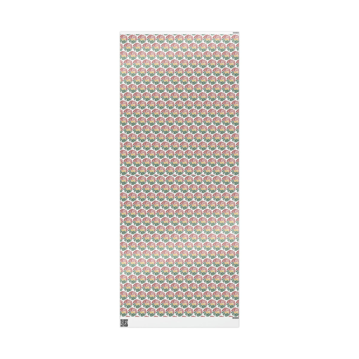 Merry And Bright Christmas Print Holiday Gift Wrap Paper - Glossy Or Matte