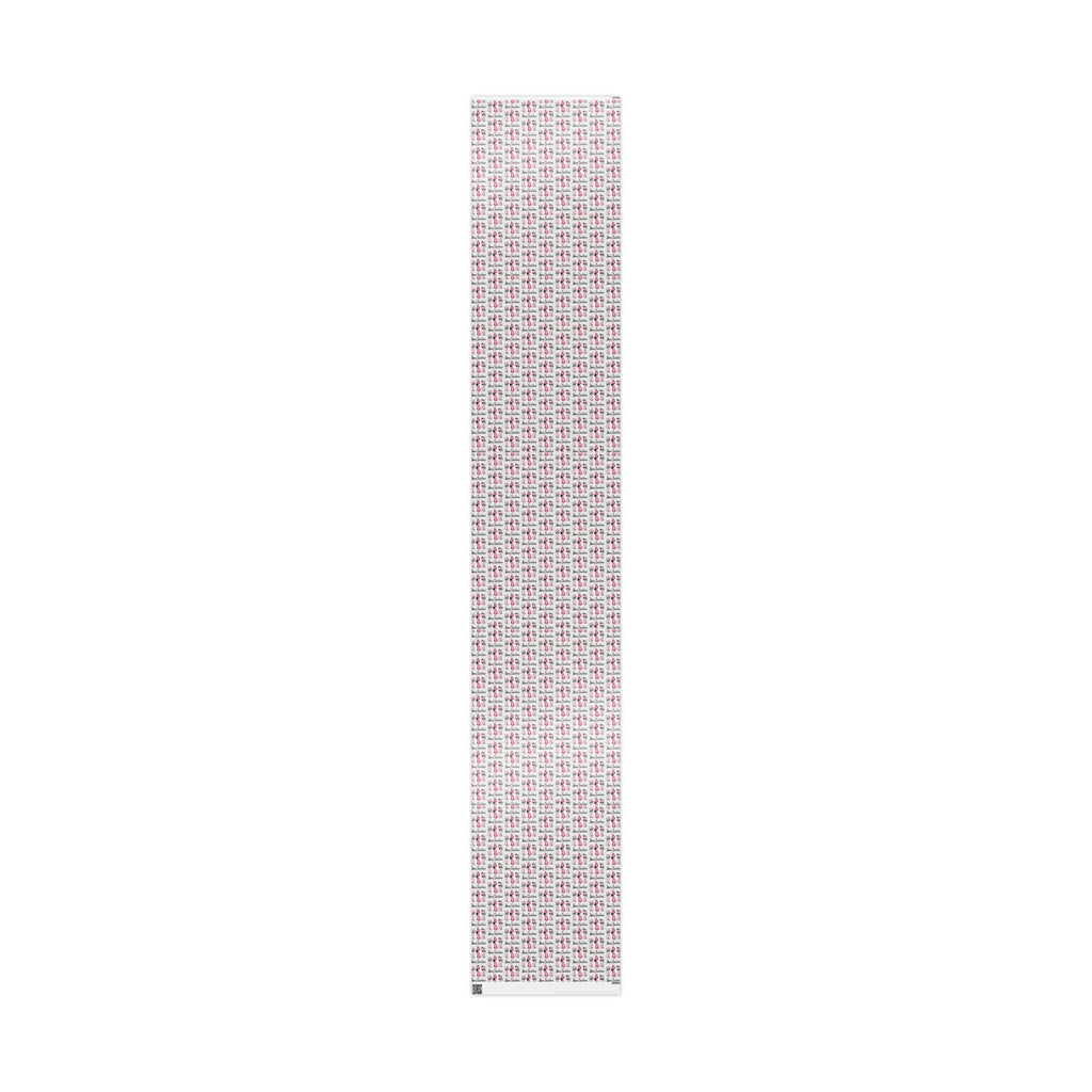 Merry Christmas Cats Mid Century Retro Christmas Print Holiday Gift Wrap Paper - Glossy Or Matte