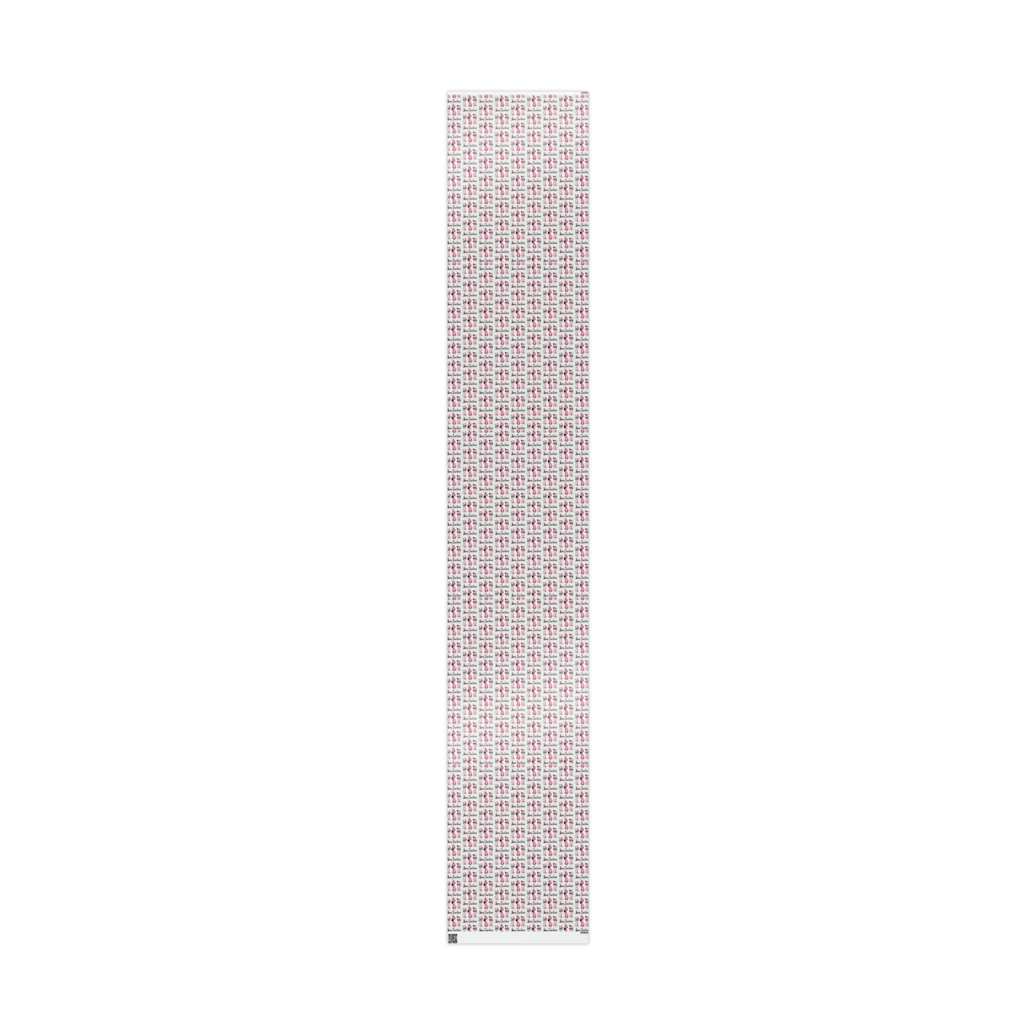 Merry Christmas Cats Mid Century Retro Christmas Print Holiday Gift Wrap Paper - Glossy Or Matte