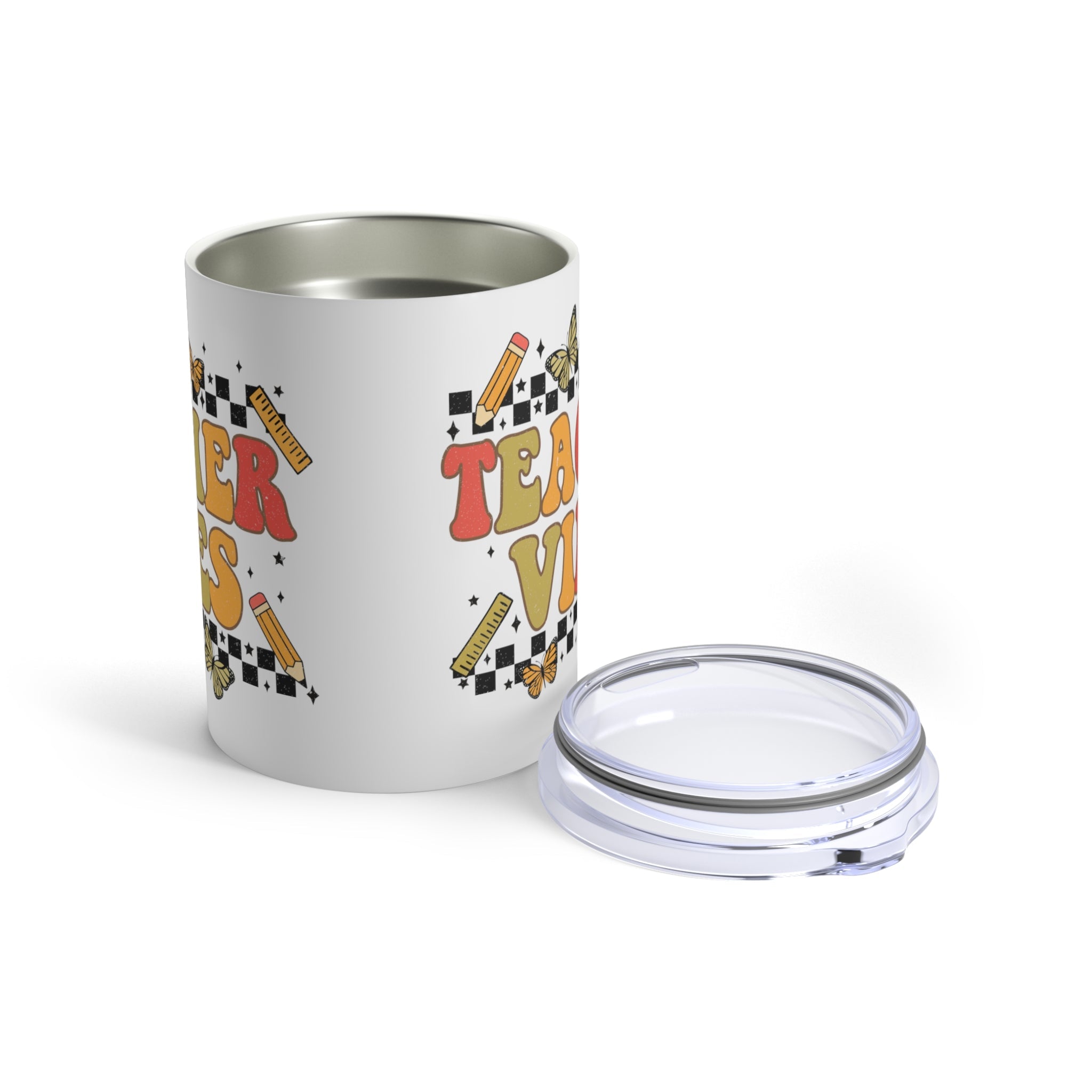 Teacher Vibes Stainless Steel Tumbler 10oz