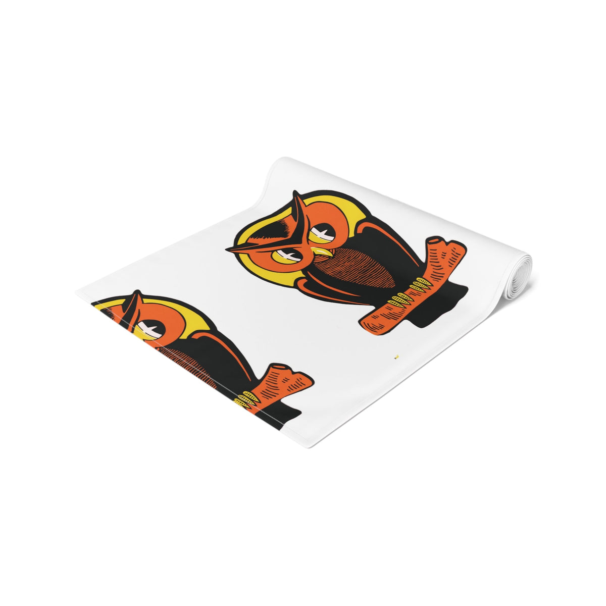 Halloween Owl Retro Halloween Print Decor Cotton Poly Table Runner