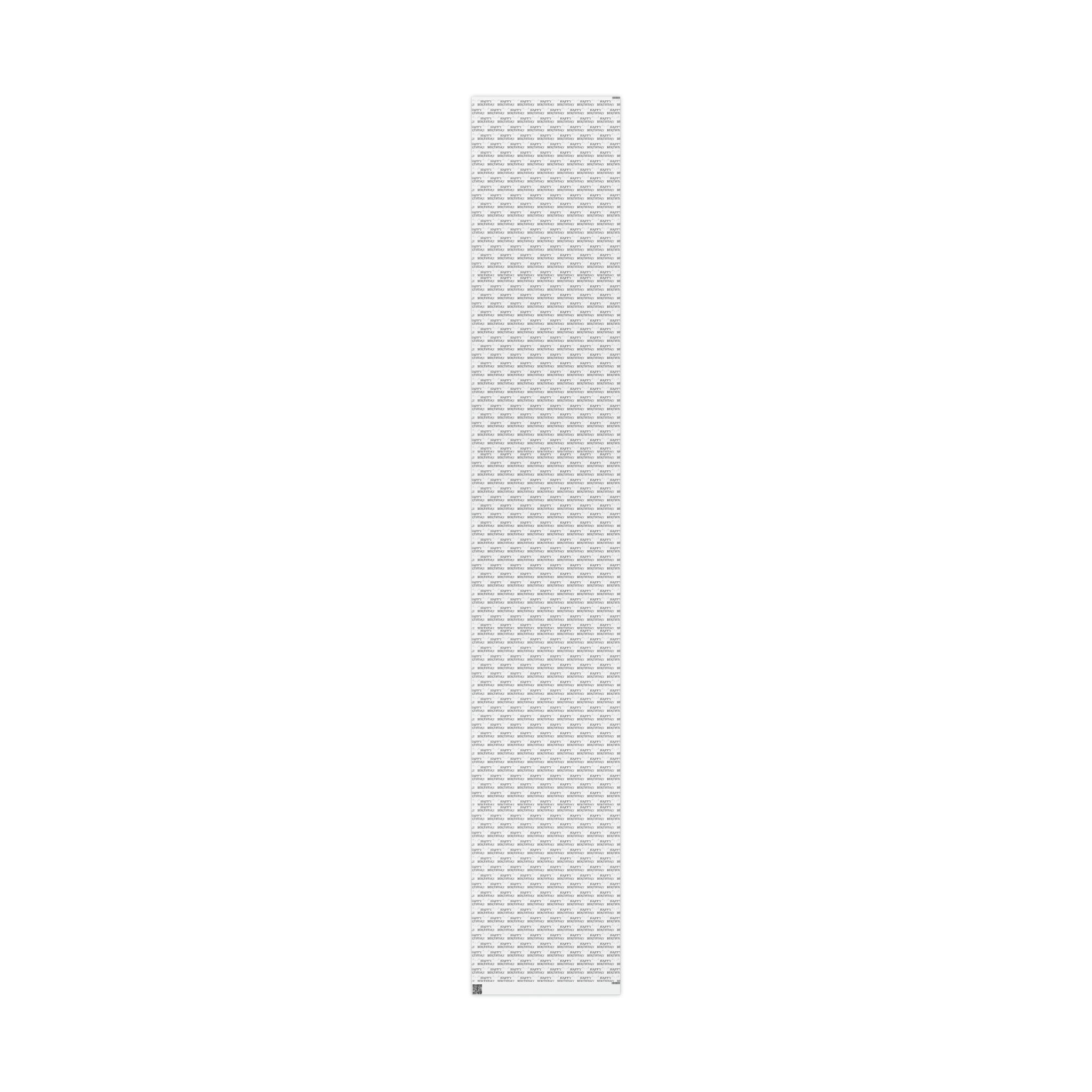 Happy Birthday Stars Atomic Mid Century Retro Style Holiday Gift Wrap Paper - Glossy Or Matte