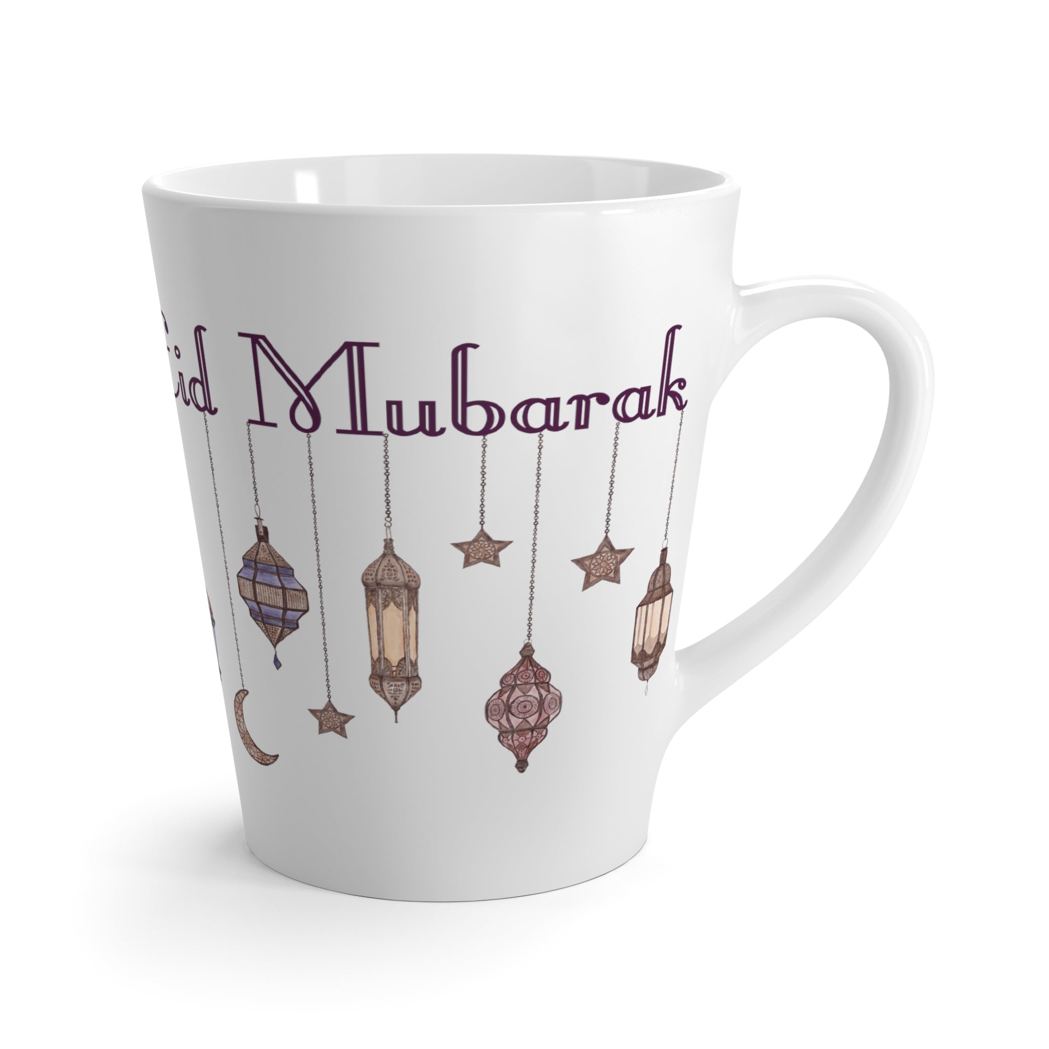 Eid Mubarak Festival Arabic Lanterns Latte Mug