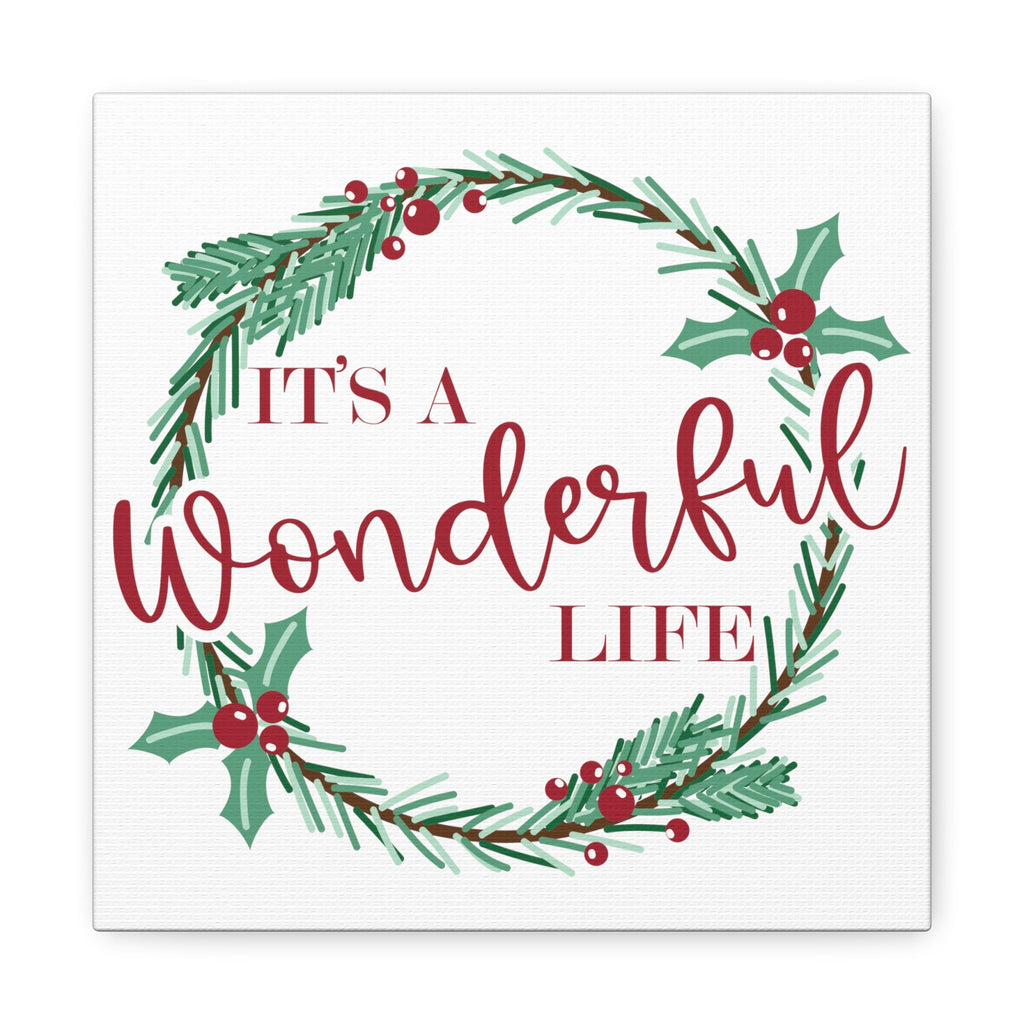 It's A Wonderfull Life Retro Style Canvas Gallery Wraps