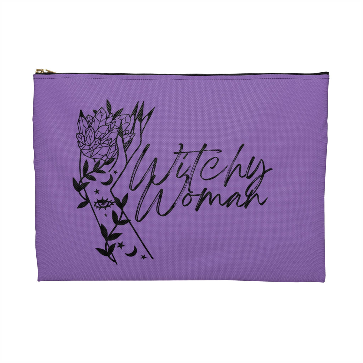 Witchy Woman Celestial Print Polyester Accessory Pouch Travel Bag