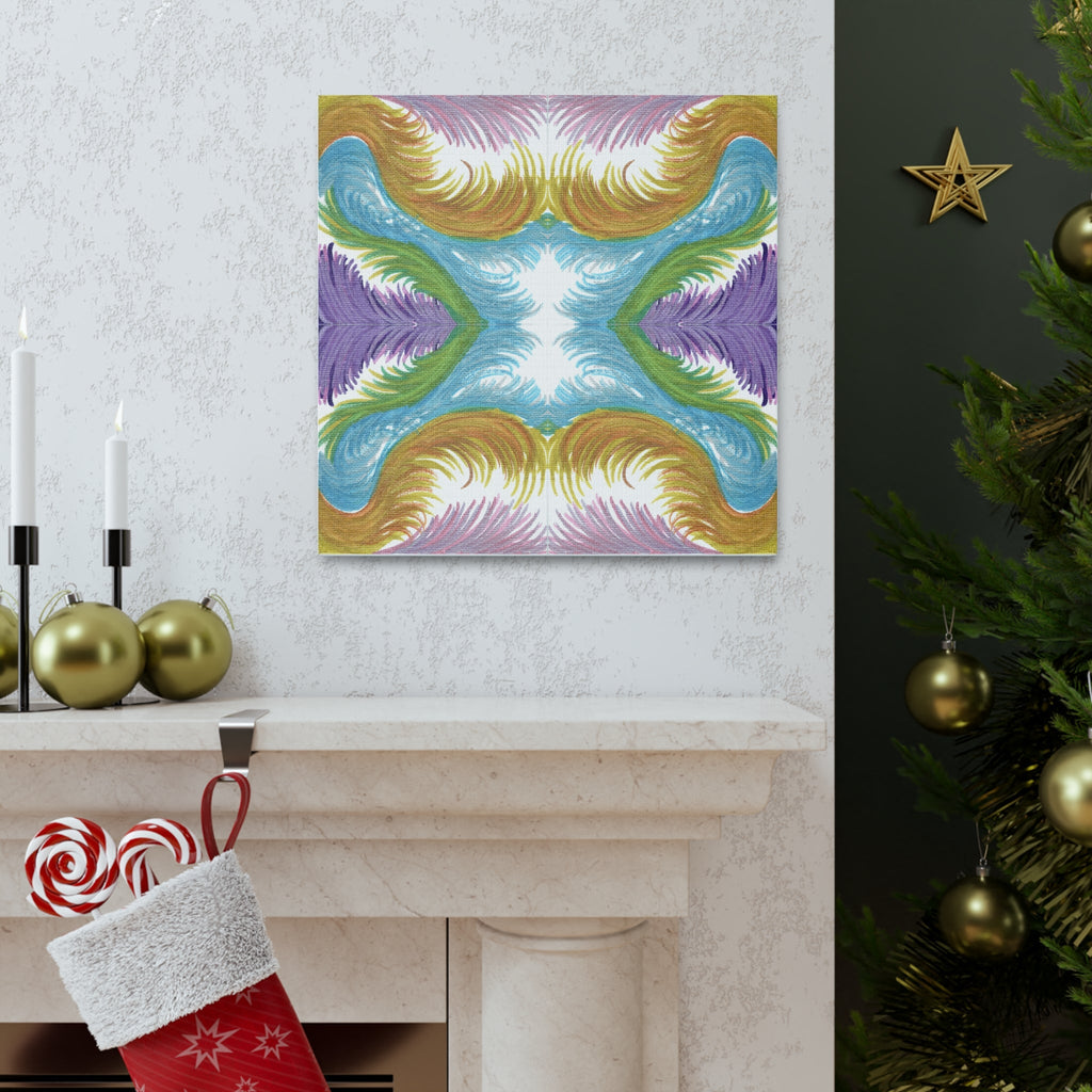 Lyran Feathers Variation 2 Caden Caraco Canvas Gallery Wrap
