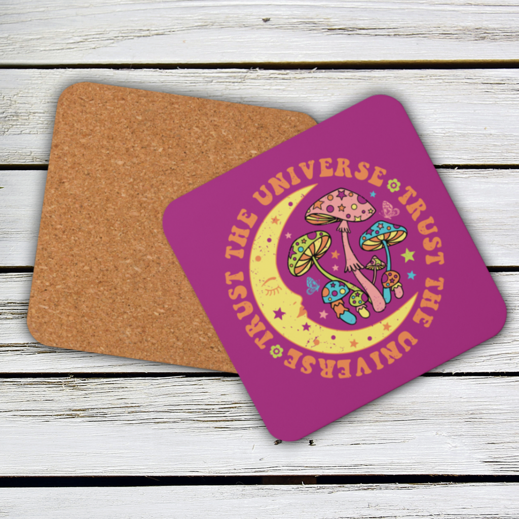 Trust The Universe Celestial Cork-back Coaster