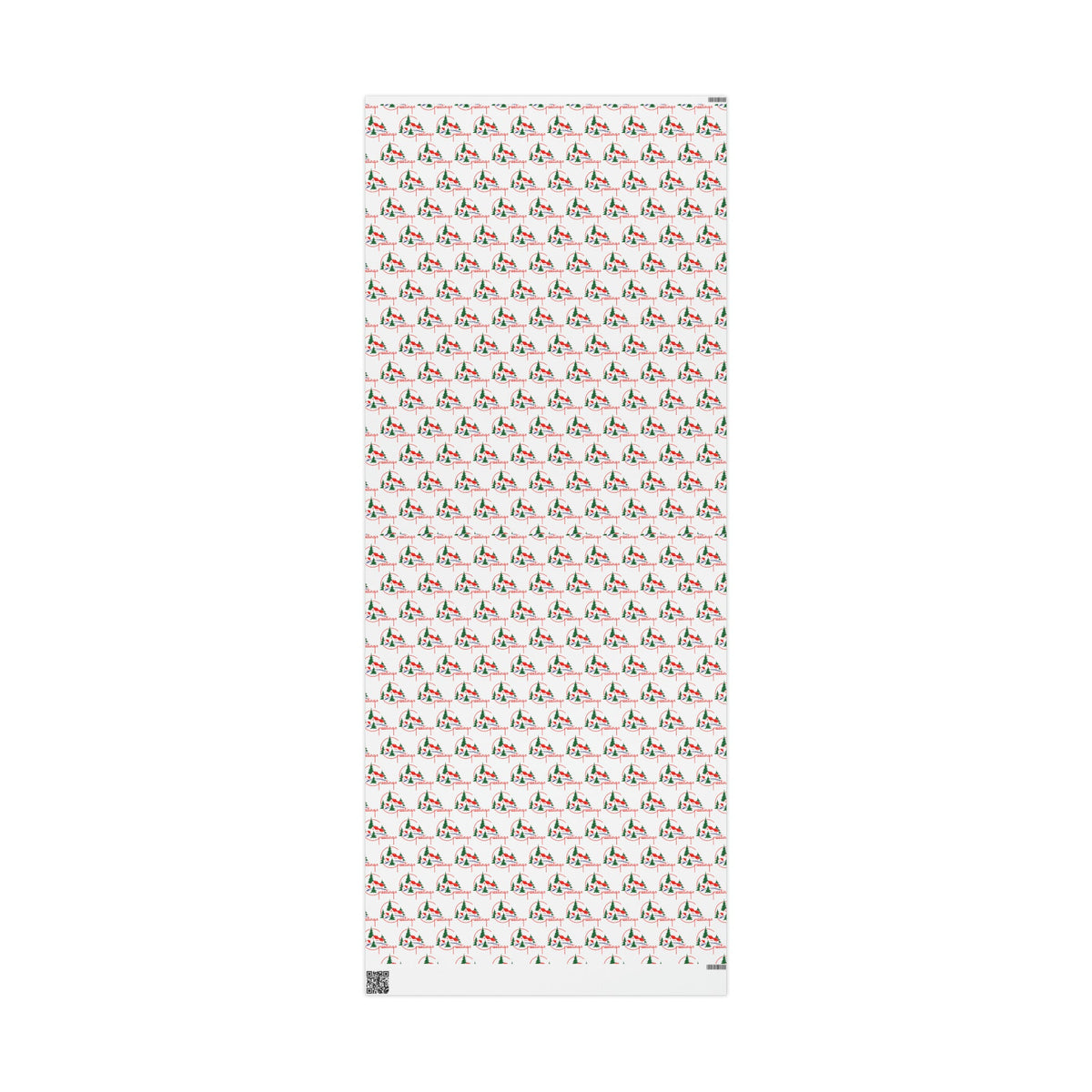 Christmas Greetings Mid Century Retro Christmas Print Holiday Gift Wrap Paper - Glossy Or Matte