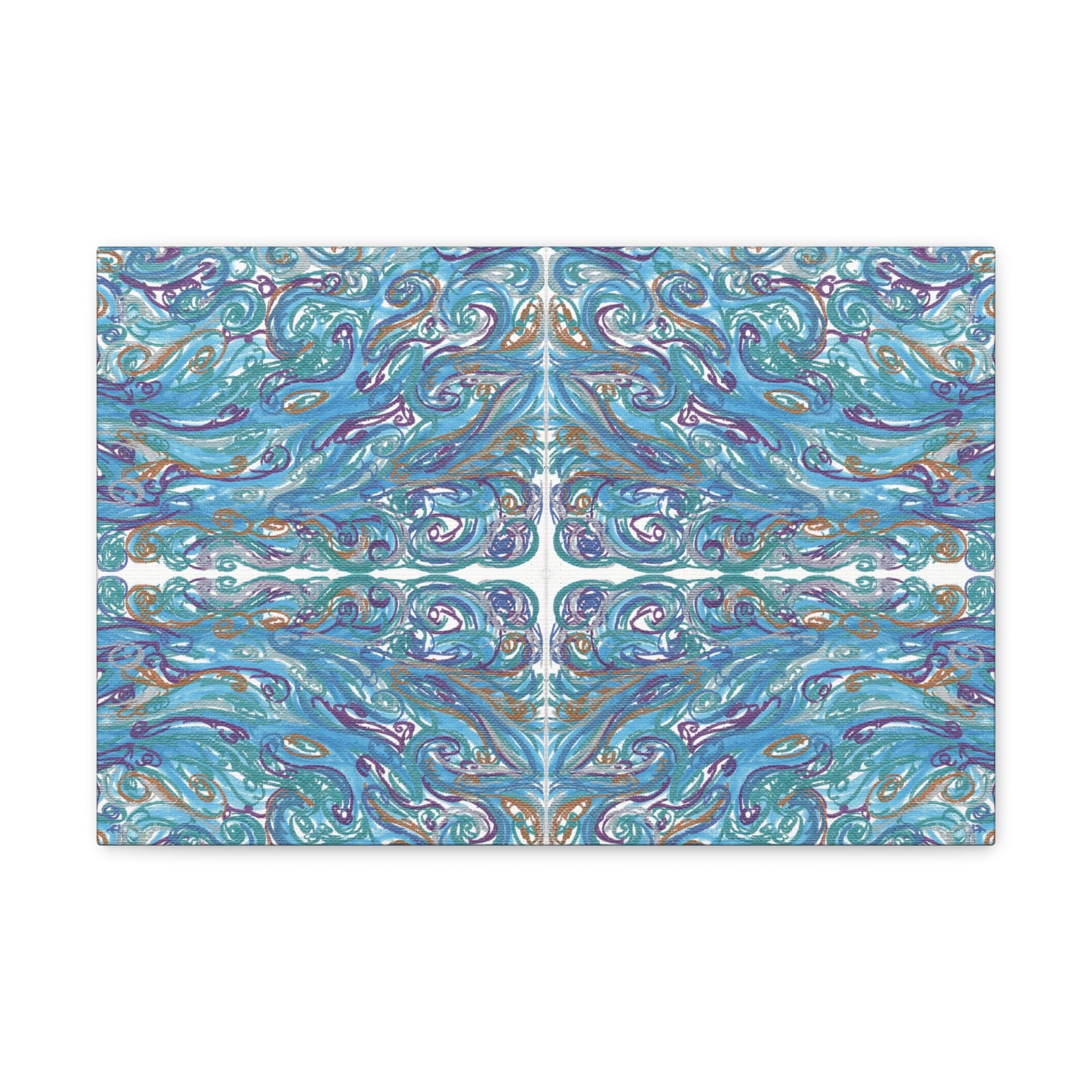 "Ocean of Spirals" Caden Caraco Canvas Gallery Wrap - 18" x 12"