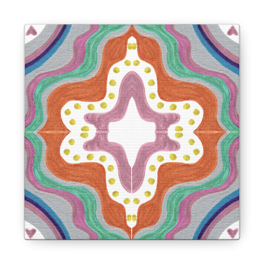 Love Frequency 2 Mosaic Caden Caraco Canvas Gallery Wrap