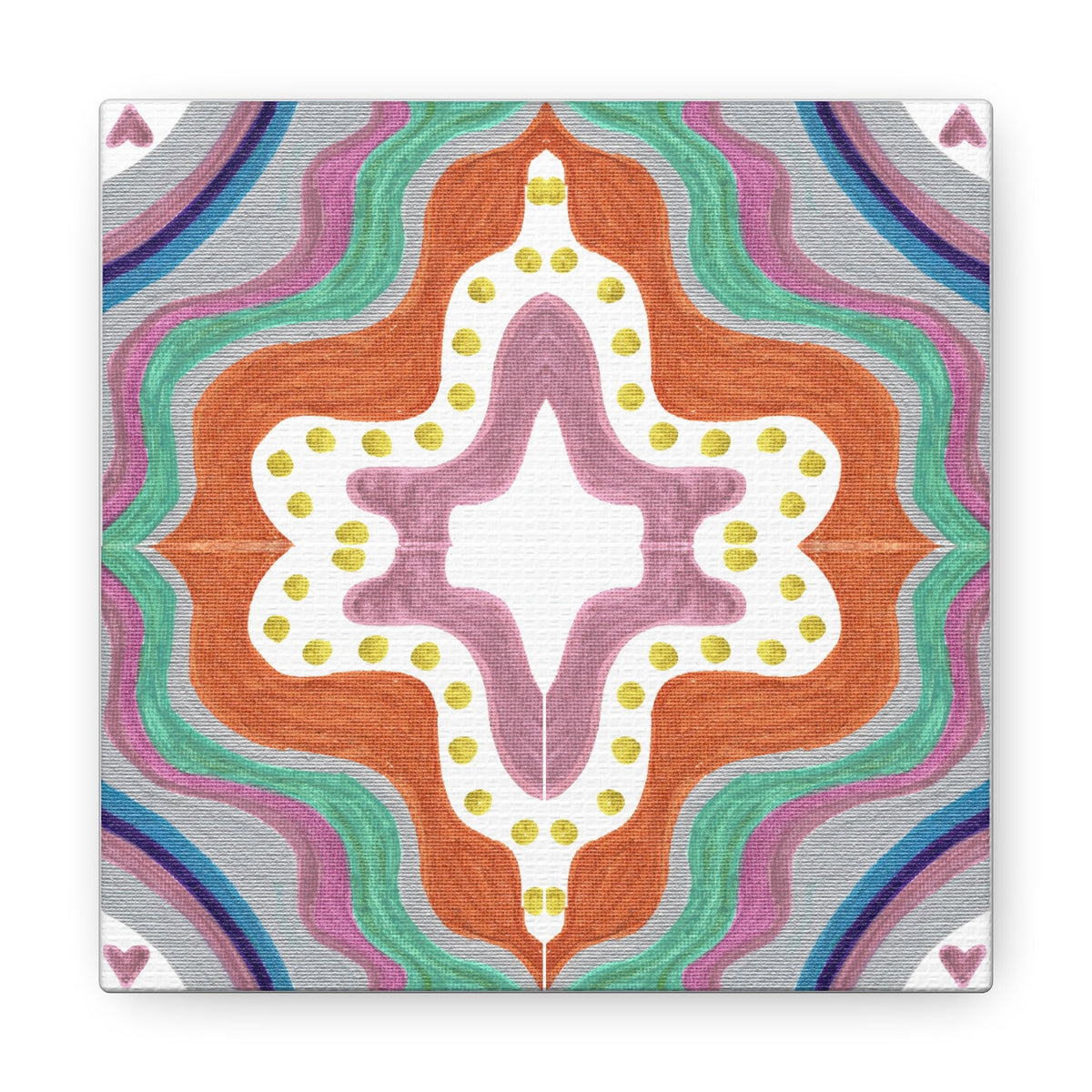 Love Frequency 2 Mosaic Caden Caraco Canvas Gallery Wrap