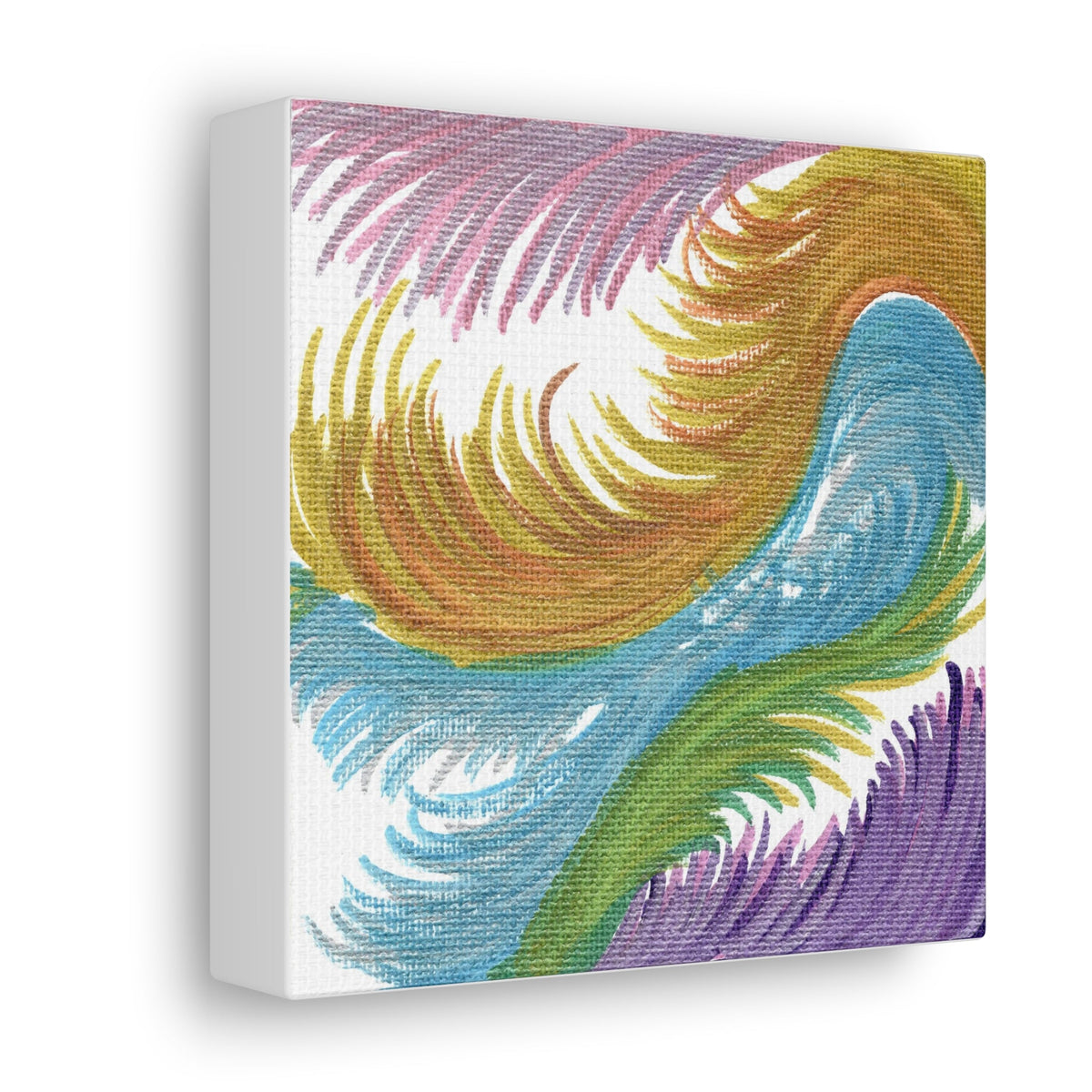 Space Feathers Caden Caraco Canvas Gallery Wrap