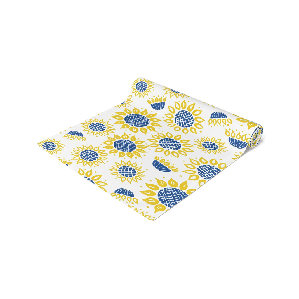 Ukrainian Country Sunflowers Polyester Table Runner