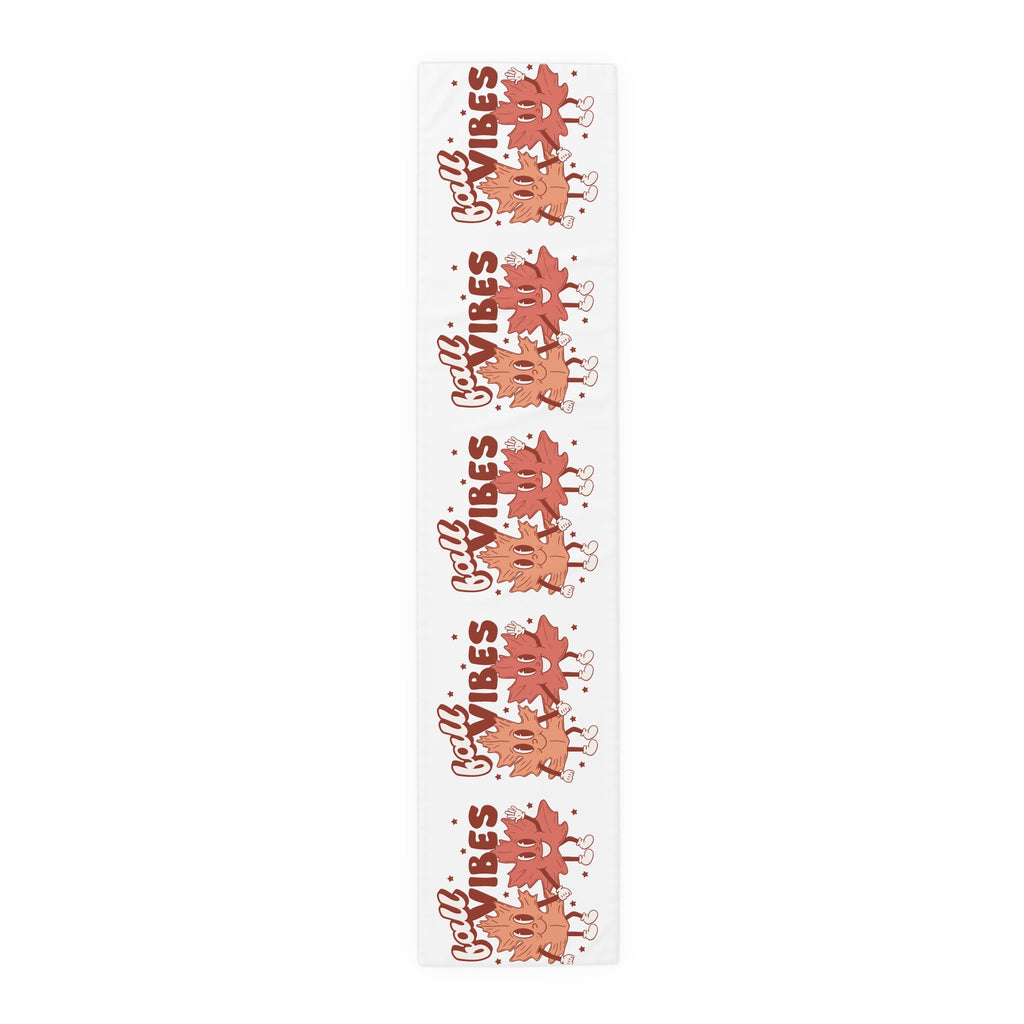 Fall Vibes Leaf Friends Retro Style Fall Autumn Decor Table Runner