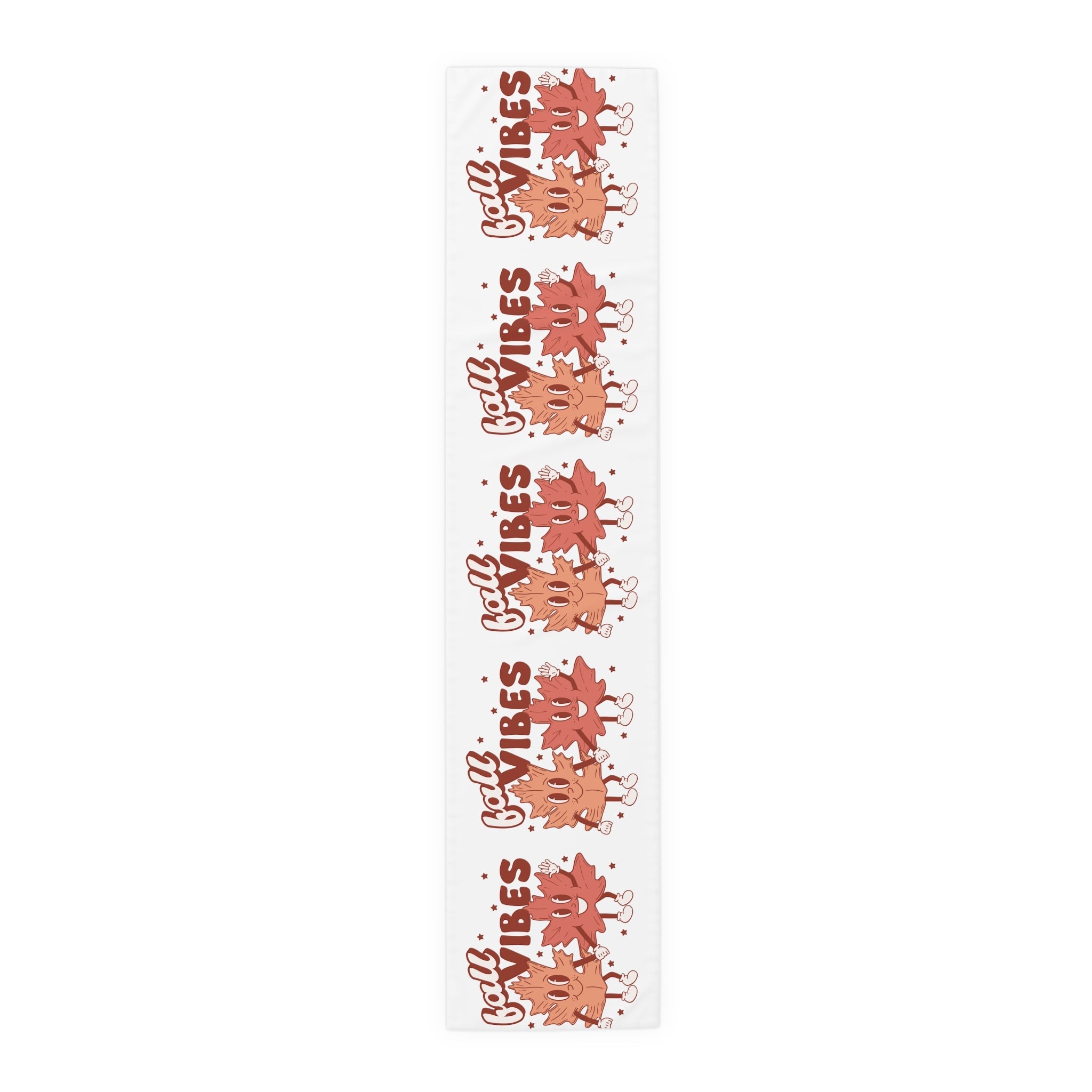 Fall Vibes Leaf Friends Retro Style Fall Autumn Decor Table Runner