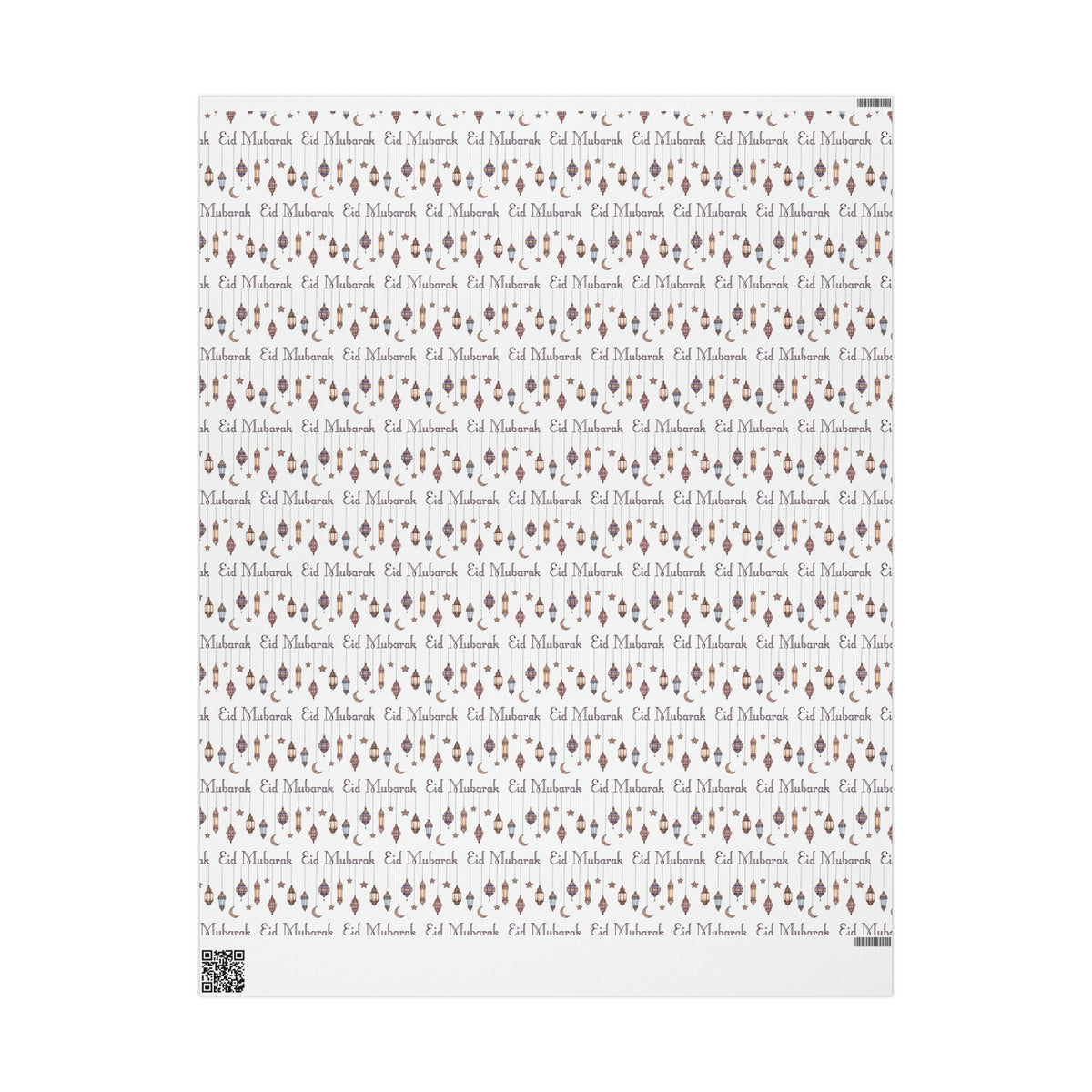 Eid Mubarak Festival Arabic Lanterns Holiday Holiday Gift Wrap Paper - Glossy Or Matte