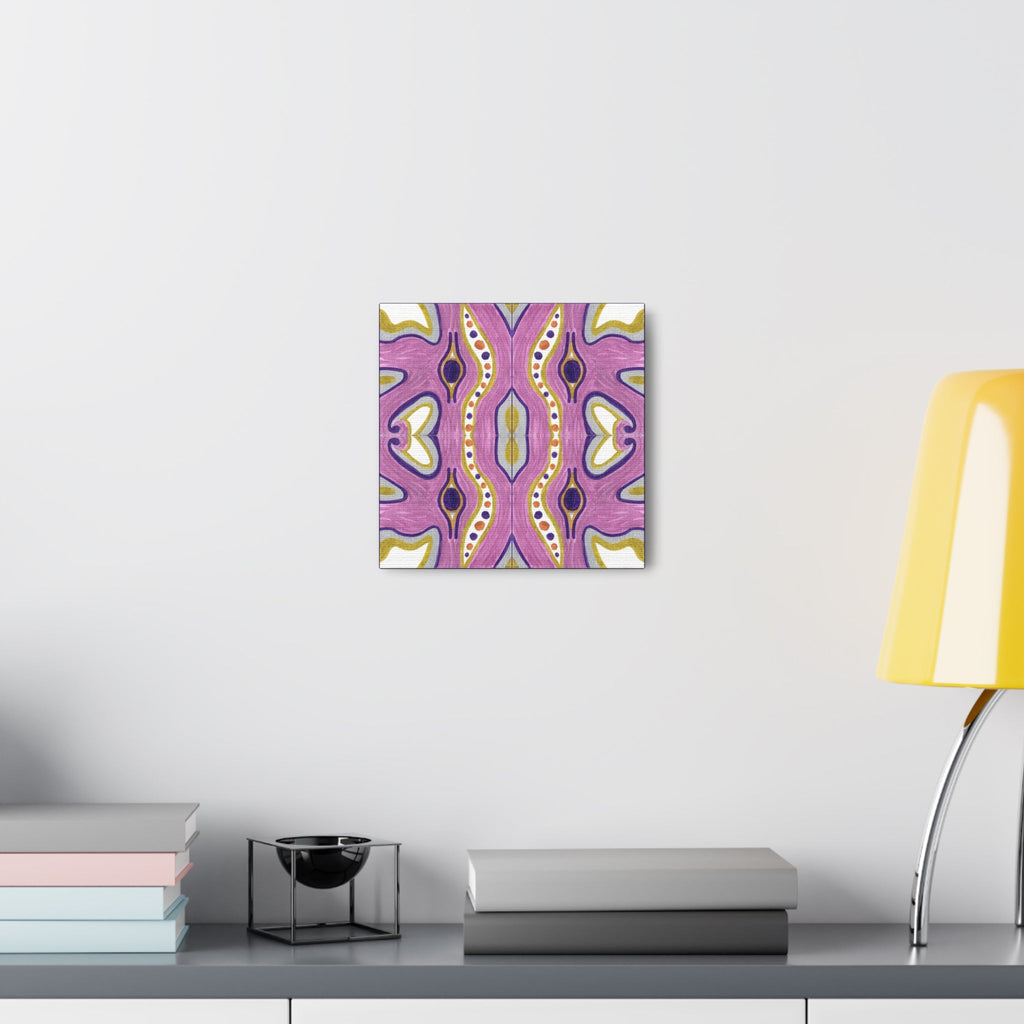 Purple E Mosiac Caden Caraco Canvas Gallery Wrap