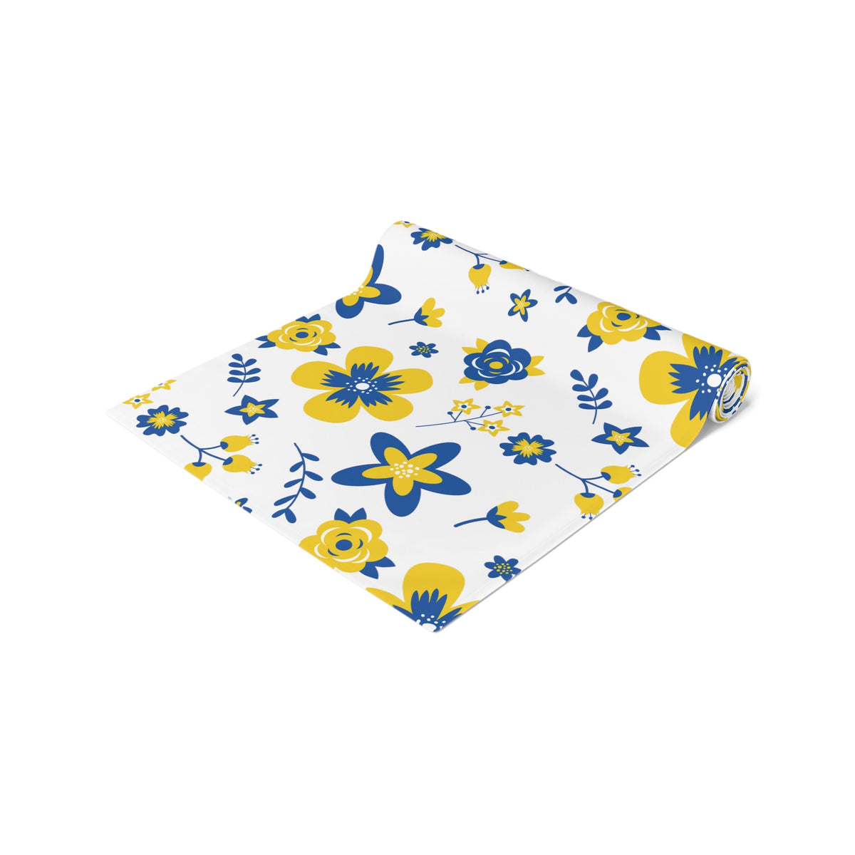 Ukrainian Country Flowers Spring Polyester Table Runner