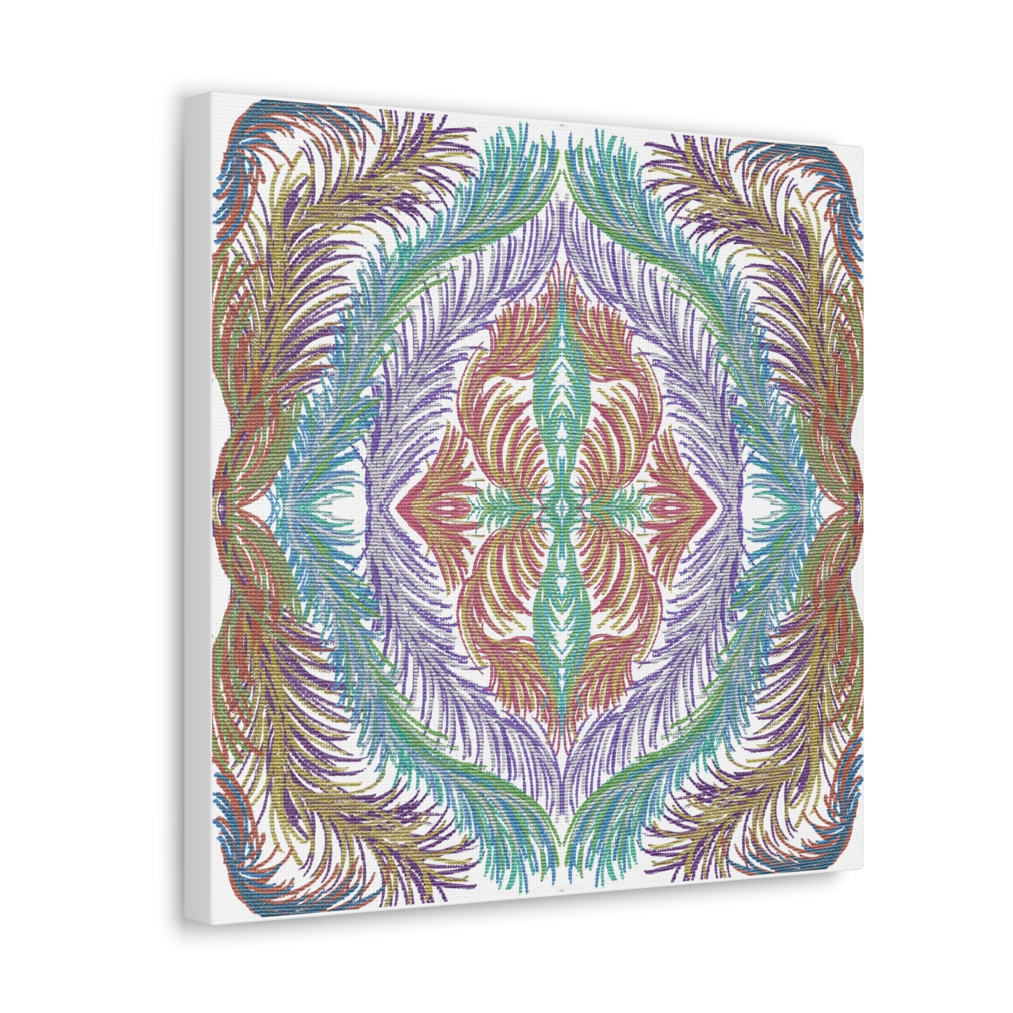 Space Feathers Variation 3 Caden Caraco Canvas Gallery Wrap