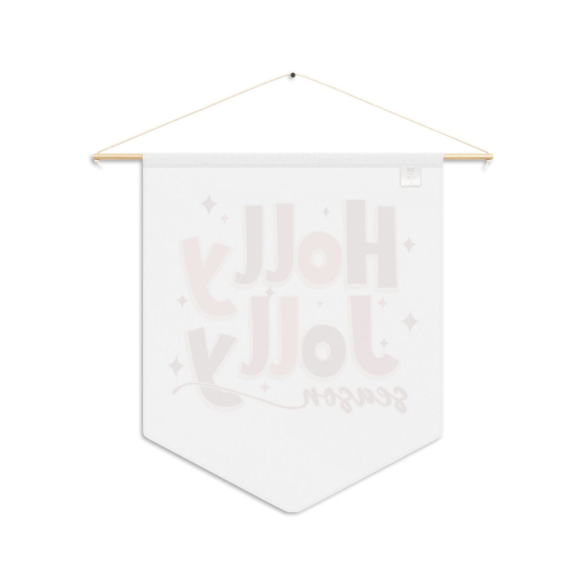 Holly Jolly Season Christmas Print Wall Hanging Banner Flag