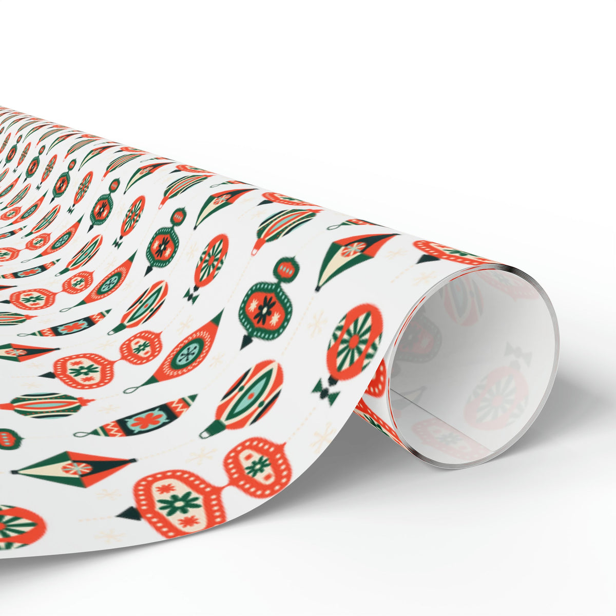 Atomic Retro Christmas Ornaments Atomic Retro Style Christmas Holiday Gift Wrap Paper - Glossy Or Matte
