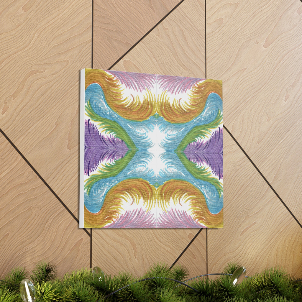 Lyran Feathers Variation 2 Caden Caraco Canvas Gallery Wrap