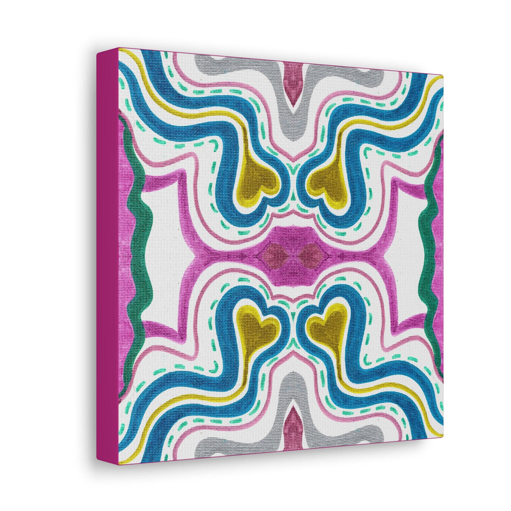 Love Frequency 2 Variation 1 Mosaic Caden Caraco Canvas Gallery Wrap