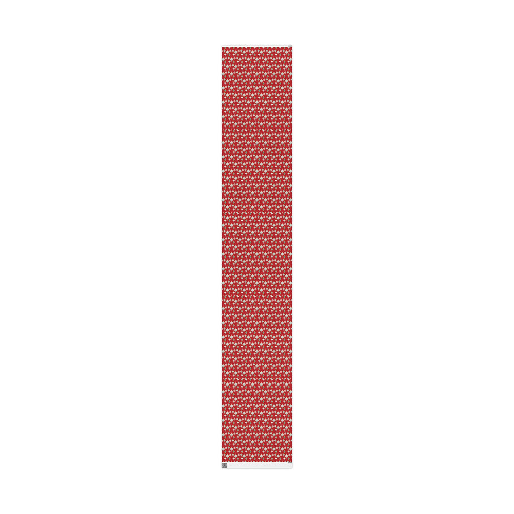 Greetings Christmas Ornaments Red Retro Christmas Style Gift Wrap Paper - Glossy Or Matte