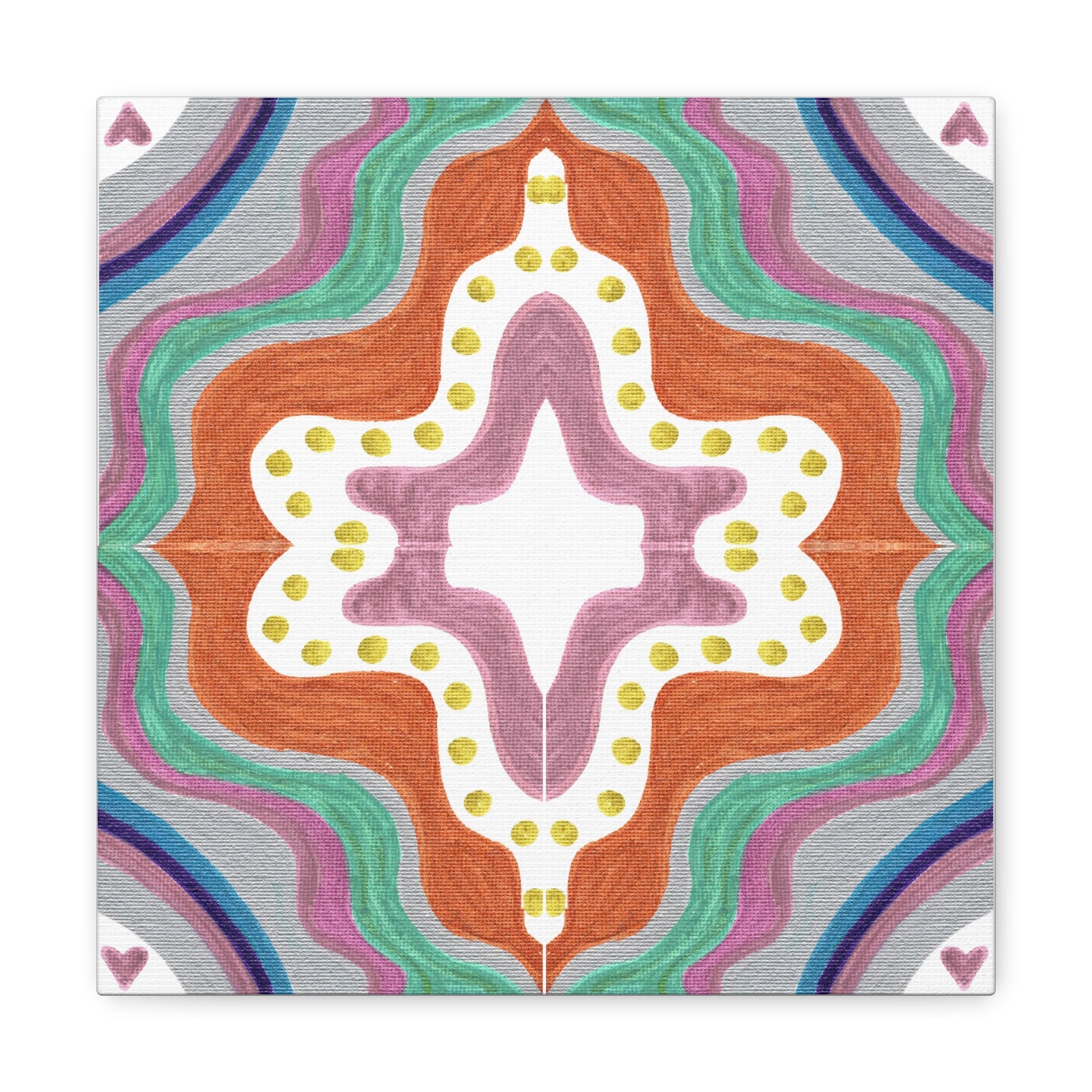Love Frequency 2 Mosaic Caden Caraco Canvas Gallery Wrap