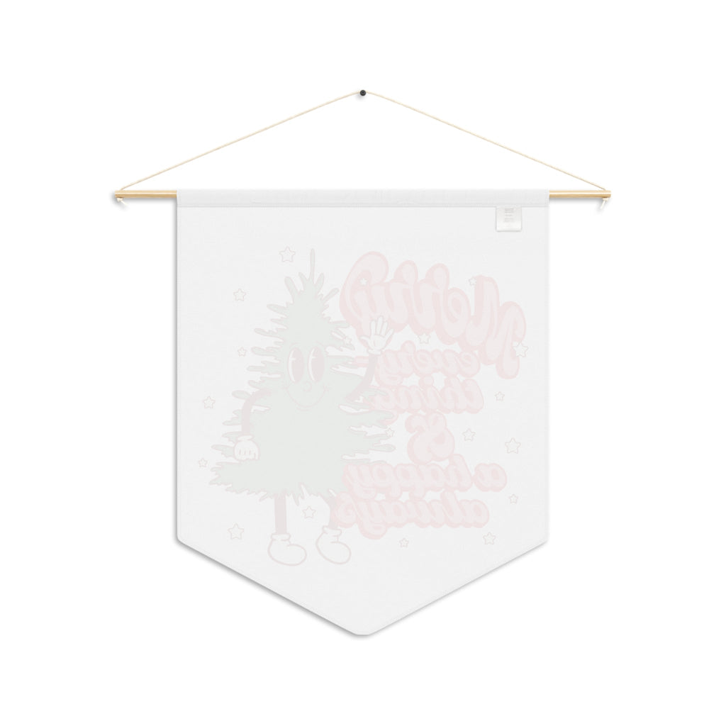 Merry Everything And A Happy Always Cute Christmas Tree Retro Christmas Wall Hanging Banner Flag