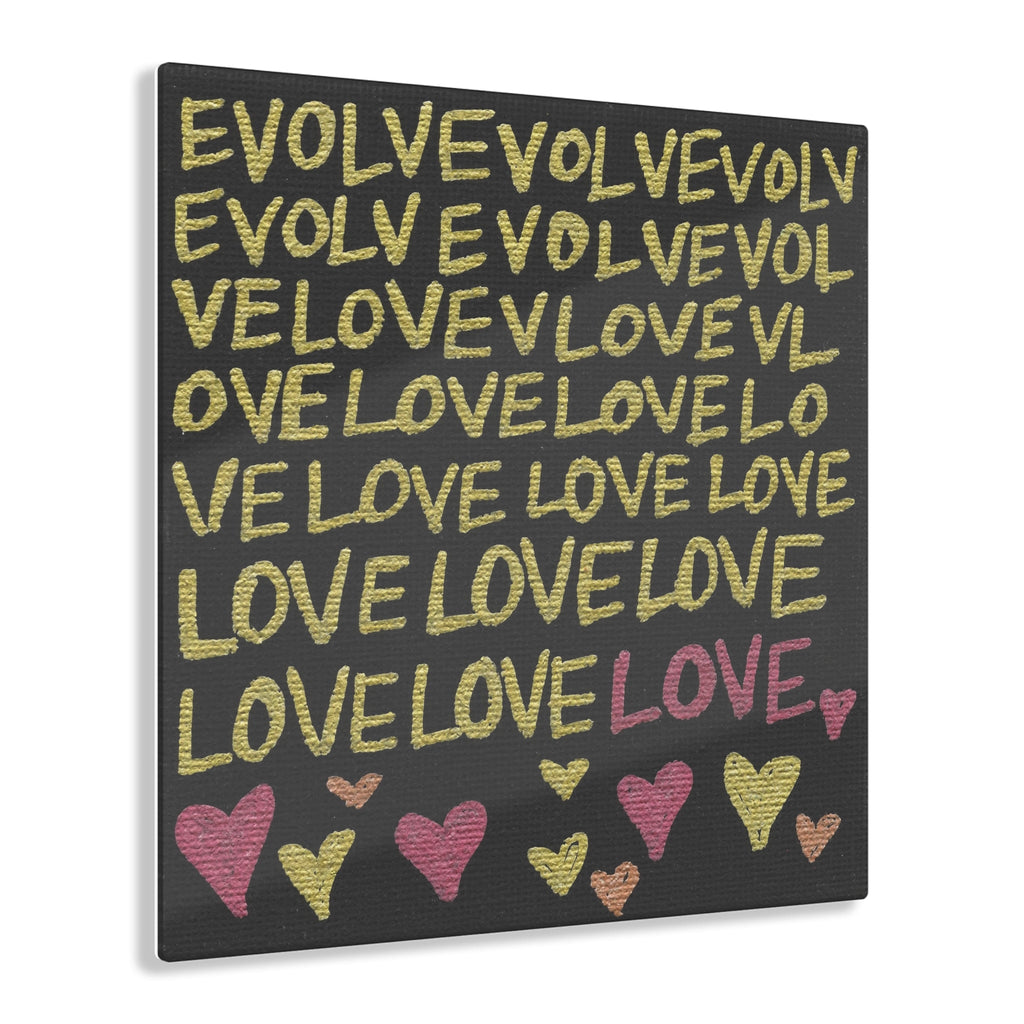 Evolveevlovelove Gold Caden Caraco Acrylic Print - Evolve Into Love Collection