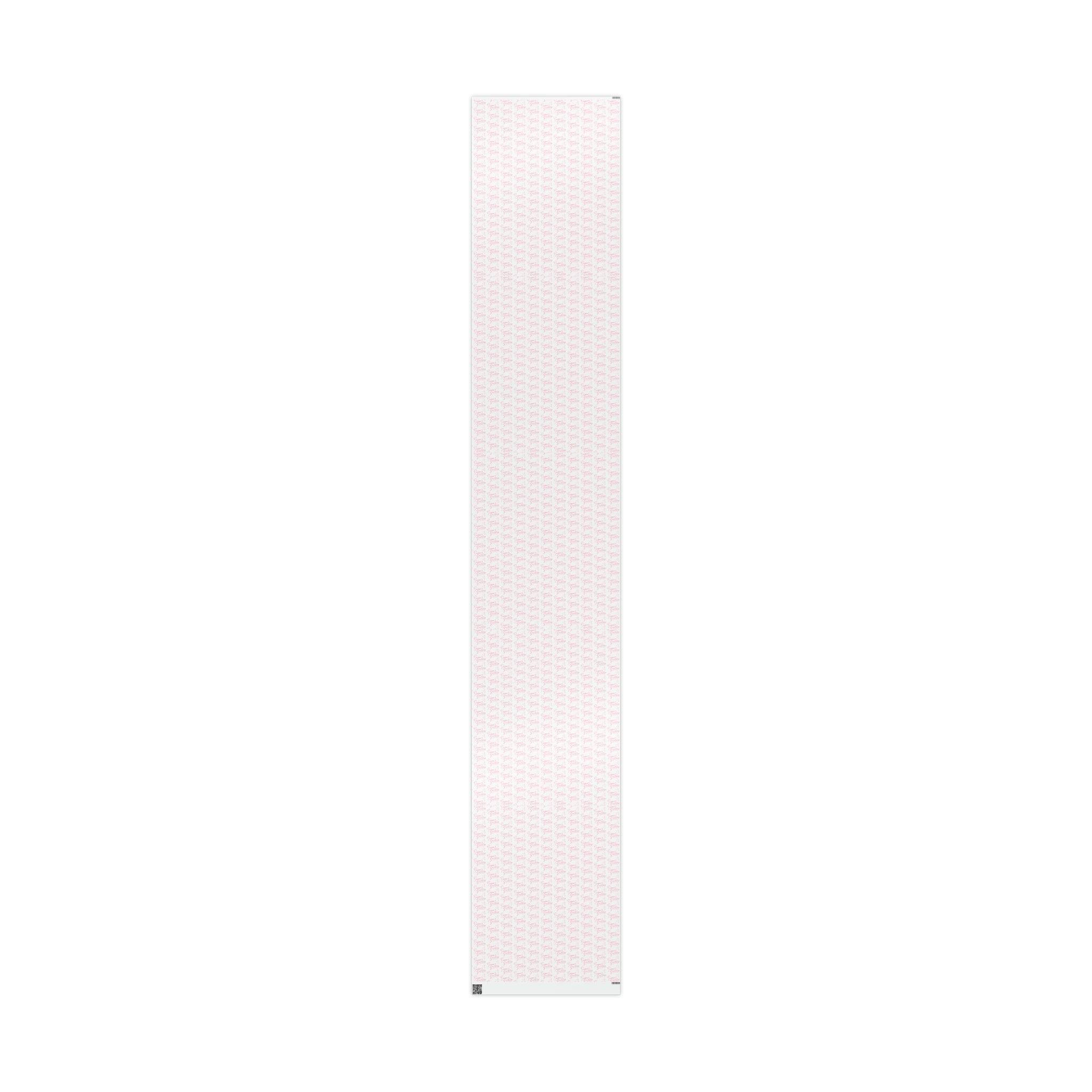 Season's Greetings Pink Dove Pink Retro Style Christmas Print Holiday Gift Wrap Paper - Glossy Or Matte