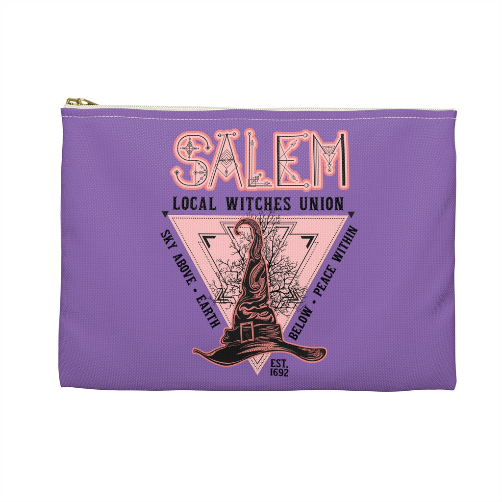 Salem Local Witches Union Retro Print Polyester Accessory Pouch Travel Bag