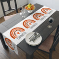Thankful Boho Rainbow Thanksgiving Table Runner
