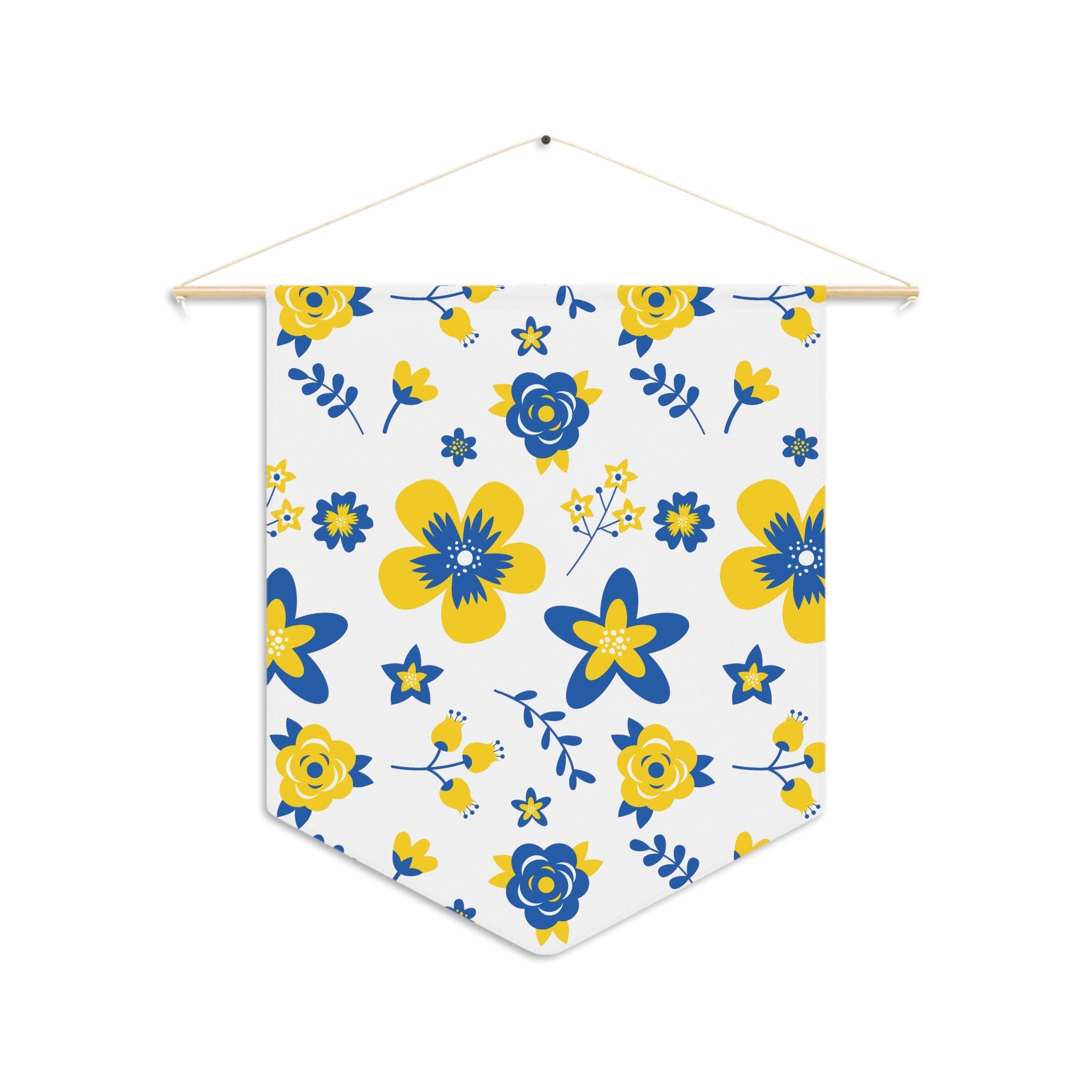 Ukraine Country Flowers Spring Decor Print Wall Hanging Banner Flag