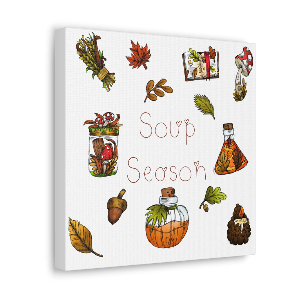 Soup Season Fall Autumn Decor Print Canvas Gallery Wrap