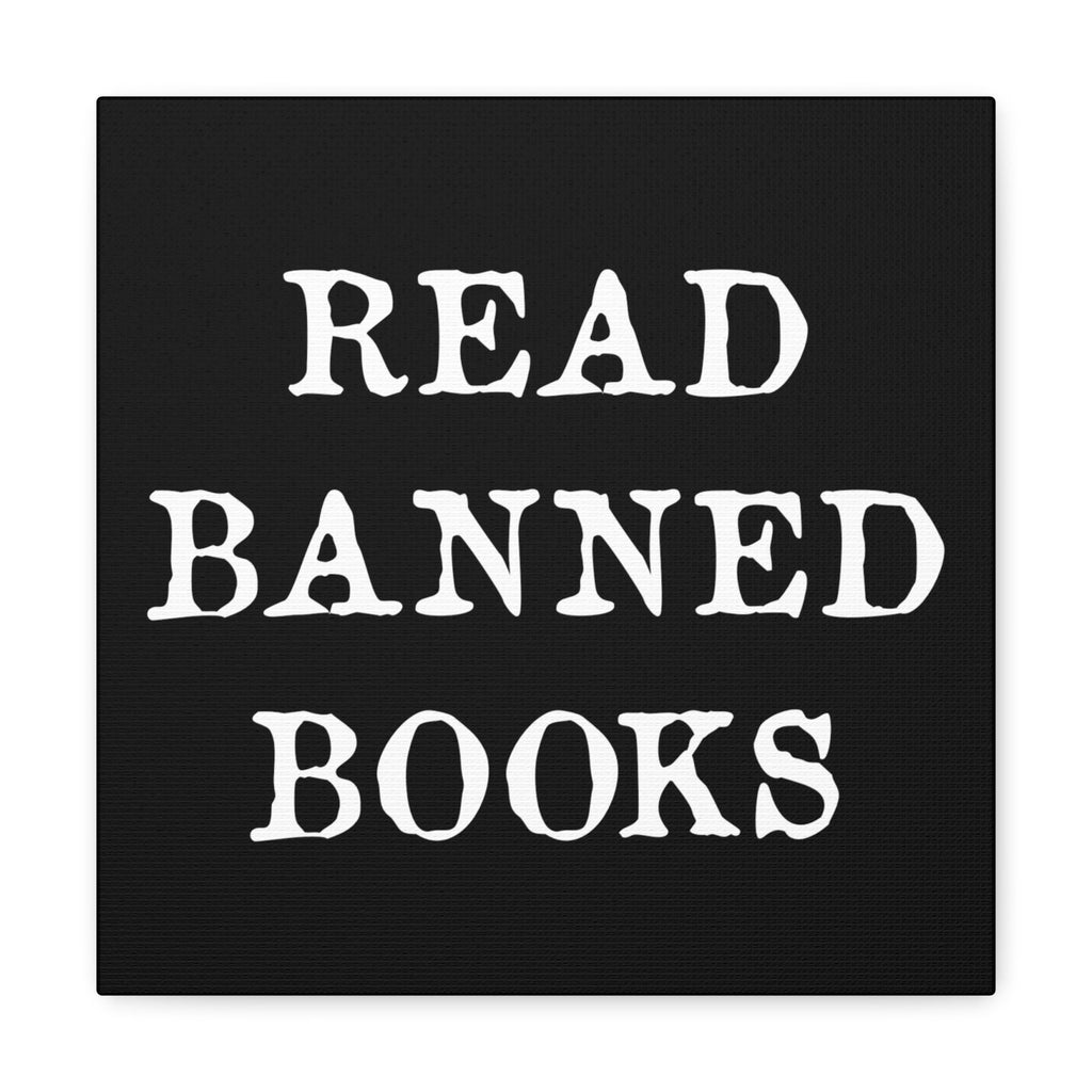 Read Banned Books Canvas Gallery Wraps