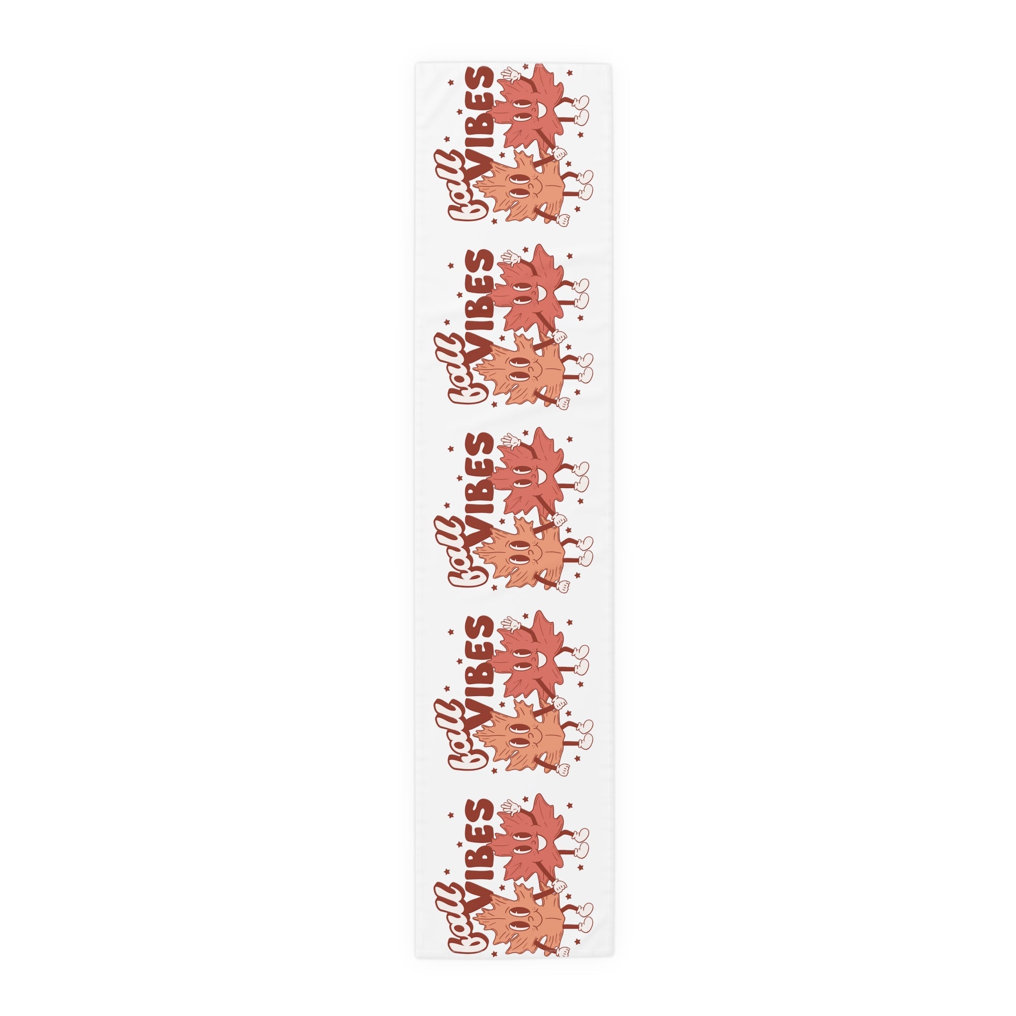 Fall Vibes Leaf Friends Retro Style Fall Autumn Decor Table Runner