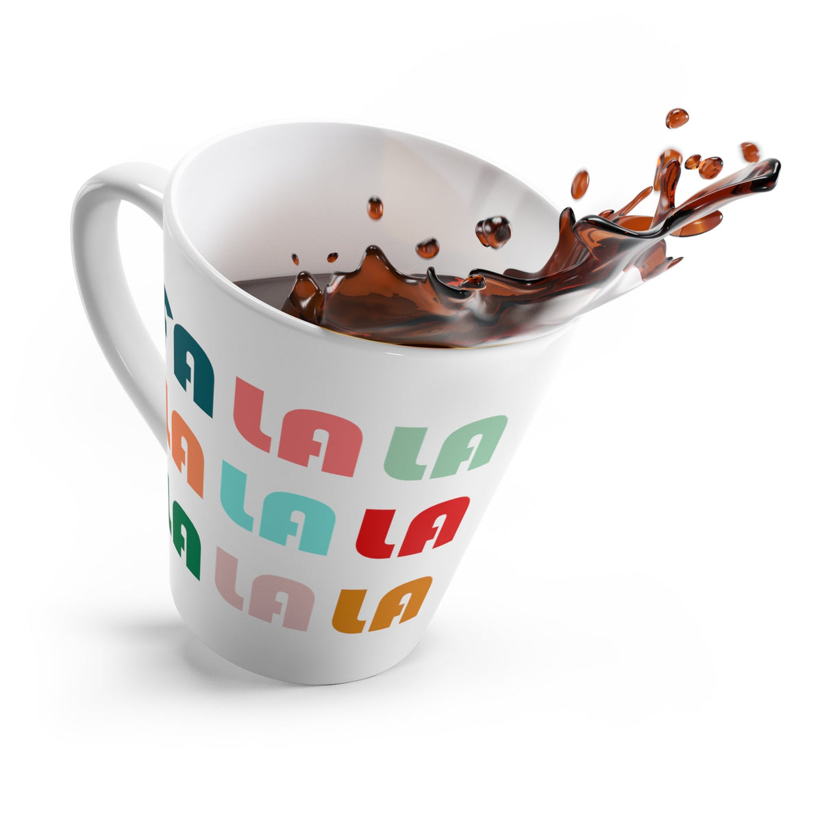 Fa La La La Retro Style Christmas Latte Mug