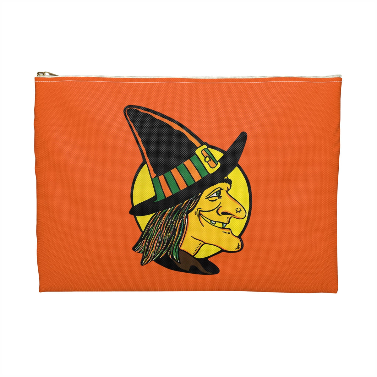 Halloween Witch Retro Halloween Print Polyester Accessory Pouch Travel Bag