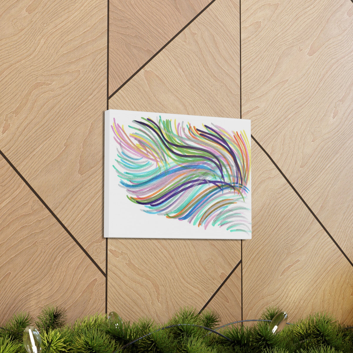 Space Feather Caden Caraco Canvas Gallery Wrap