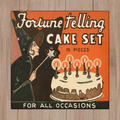 Fortune Telling Cake Set Retro Vintage Halloween Print Canvas Gallery Wrap