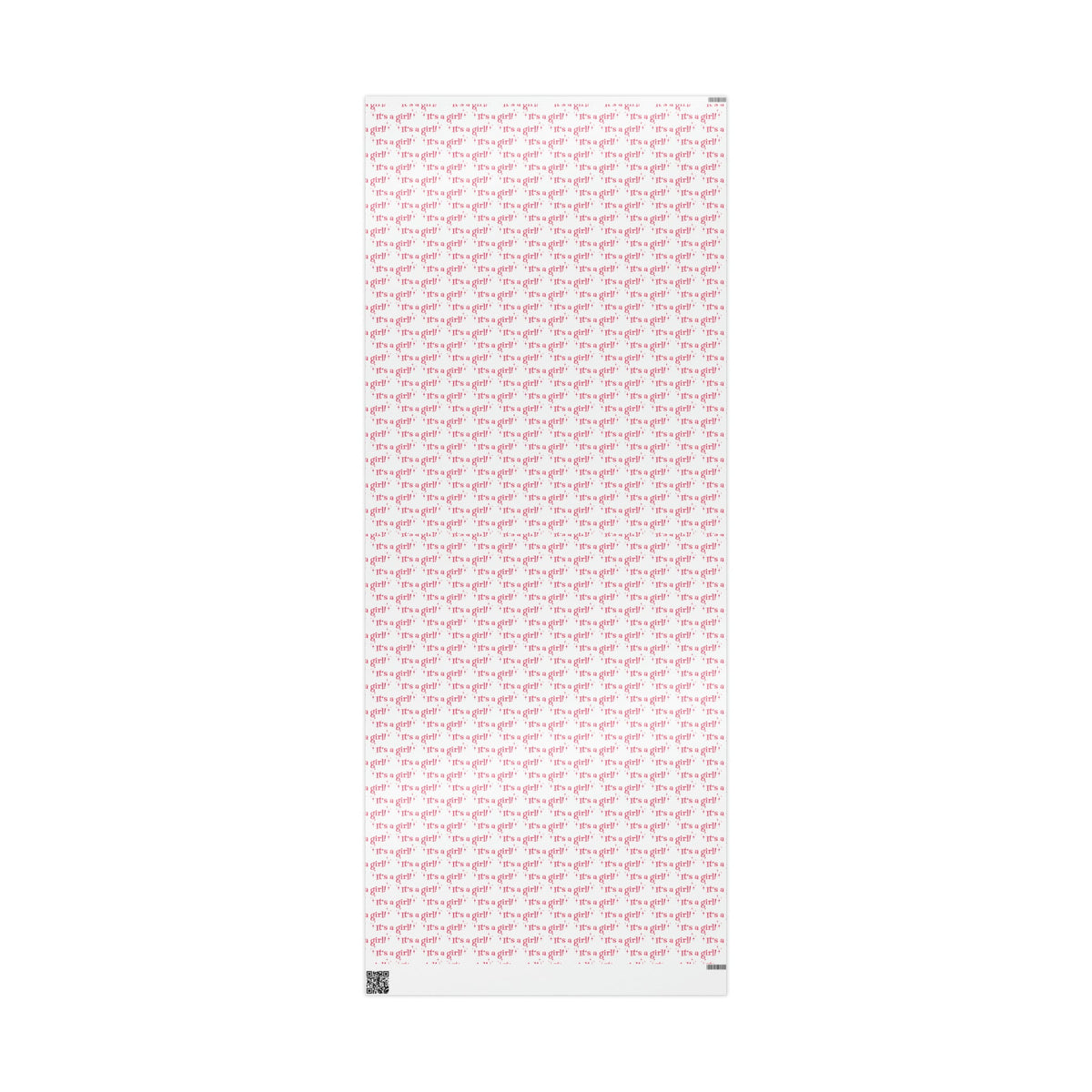 It's A Girl Starburst Atomic Retro Style Baby Shower Gift Wrap Paper - Glossy Or Matte