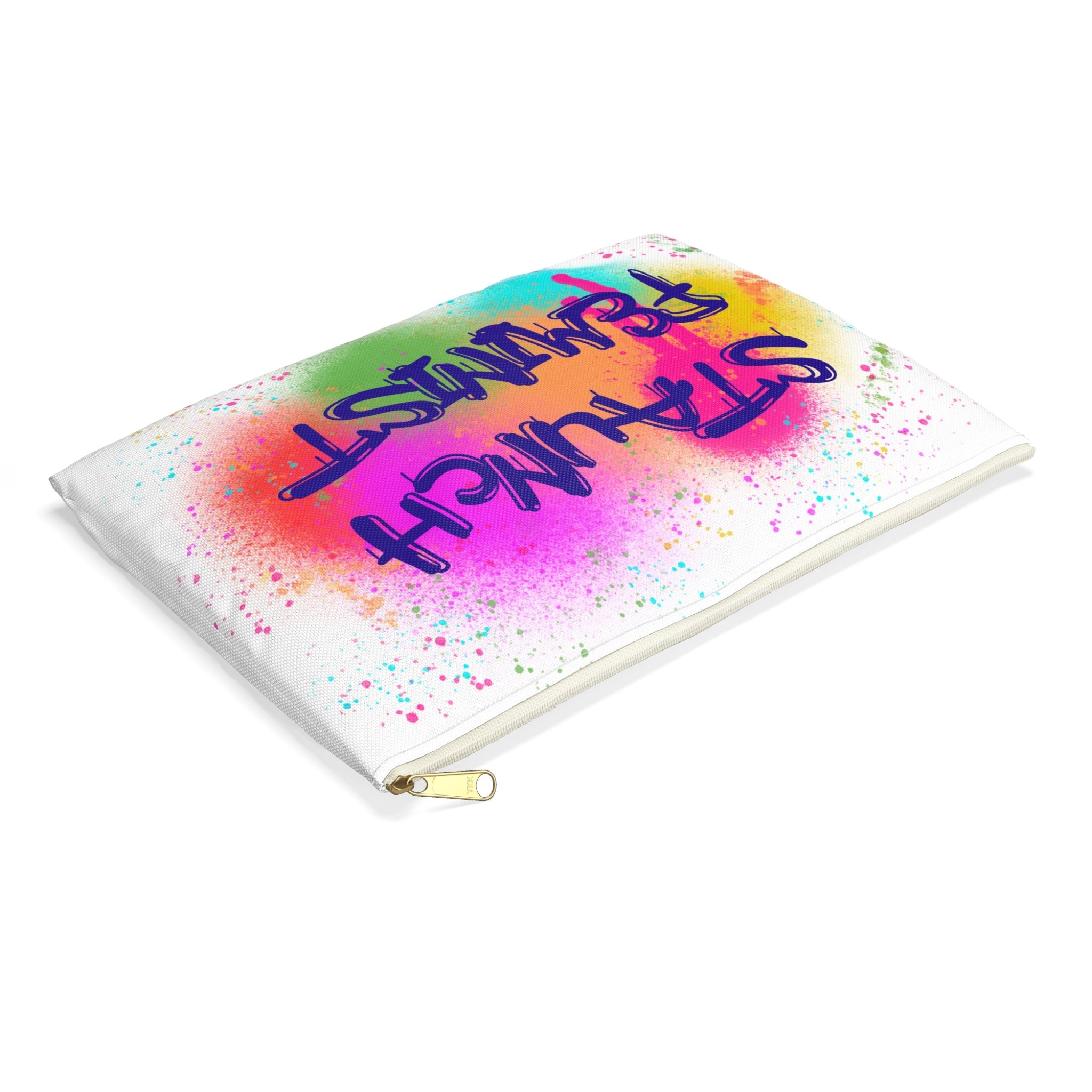 Staunch Feminist Graffiti Polyester Accessory Pouch Travel Bag