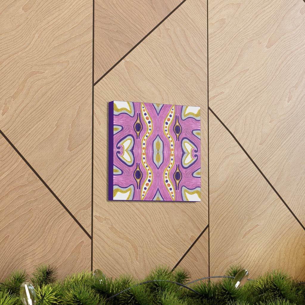 Purple E Mosiac Caden Caraco Canvas Gallery Wrap