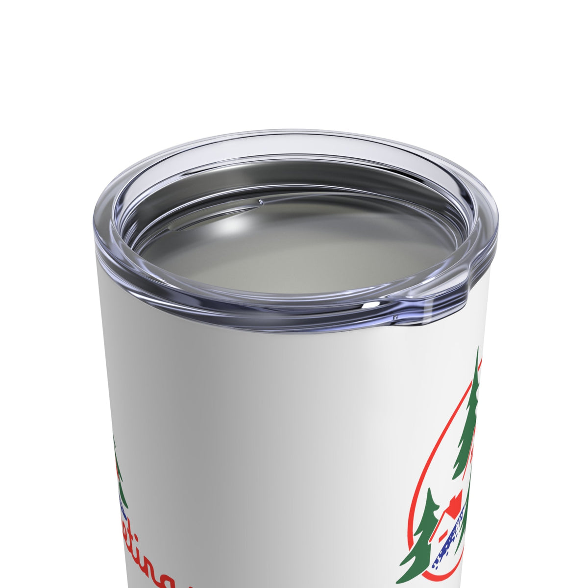 Greetings Mid Century Retro Christmas Print Stainless Steel Tumbler 10oz