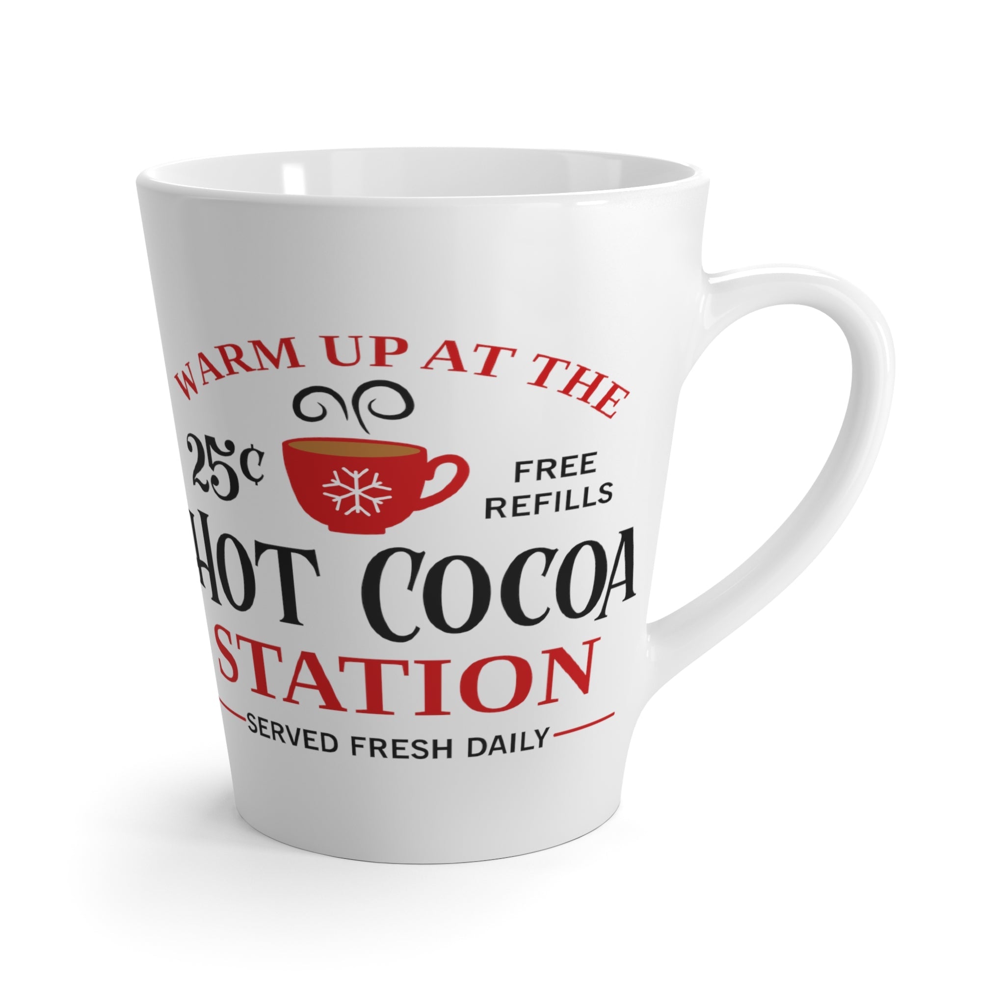 Warm Up At The Hot Cocoa Station Christmas Latte Coffee Mug