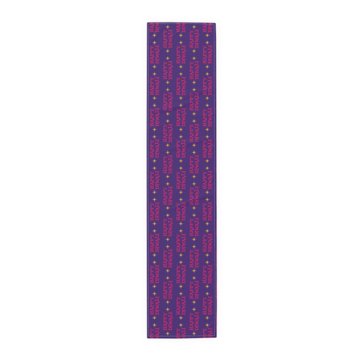 Happy Diwali Atomic Mid Century Retro Style Holiday Table Runner - Cotton Or Polyester